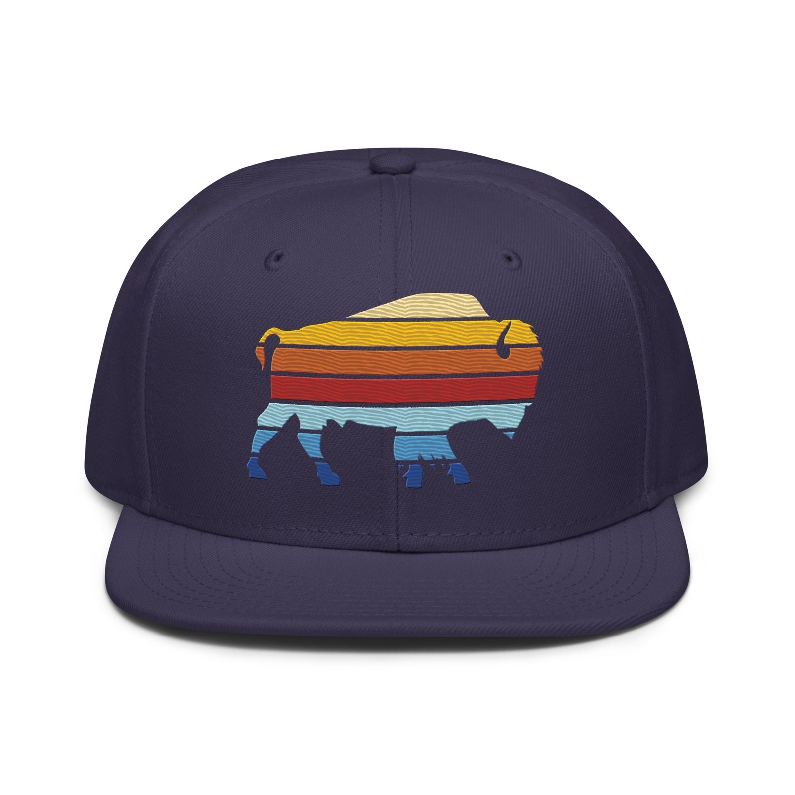 Bison Color Stack Snapback Hat