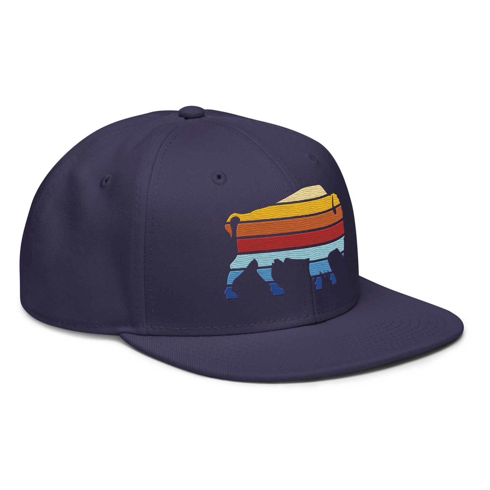 Bison Color Stack Snapback Hat