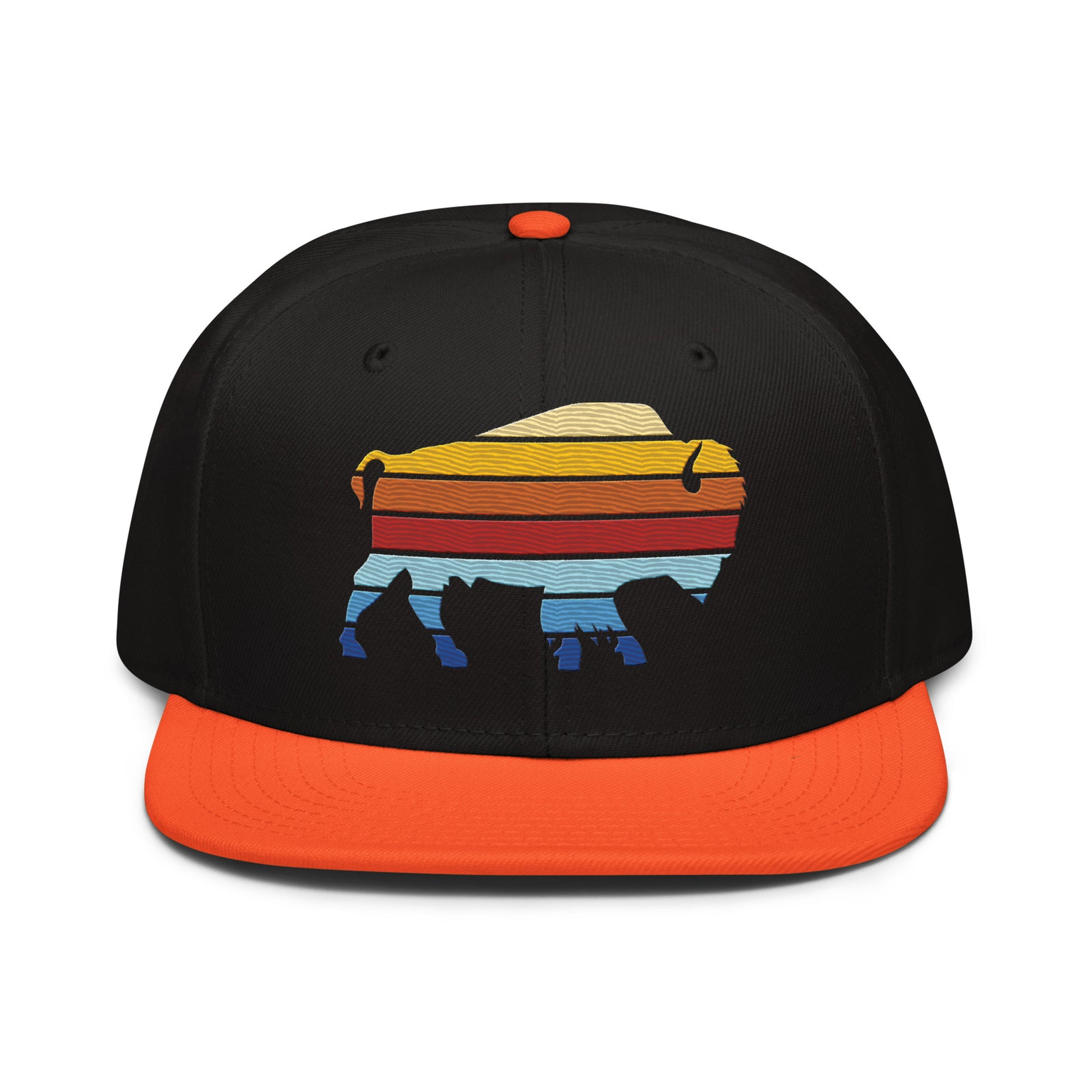 Bison Color Stack Snapback Hat