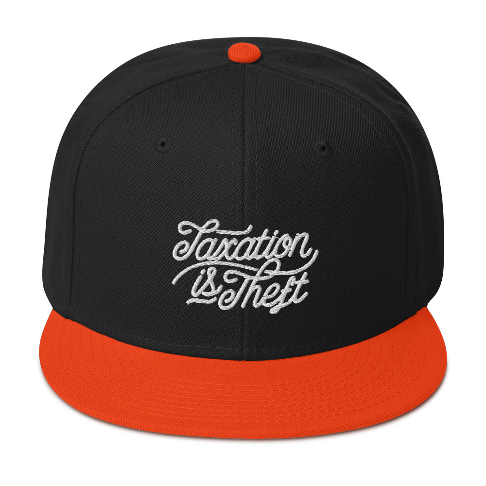 Taxation Is Theft Wool Blend Snapback