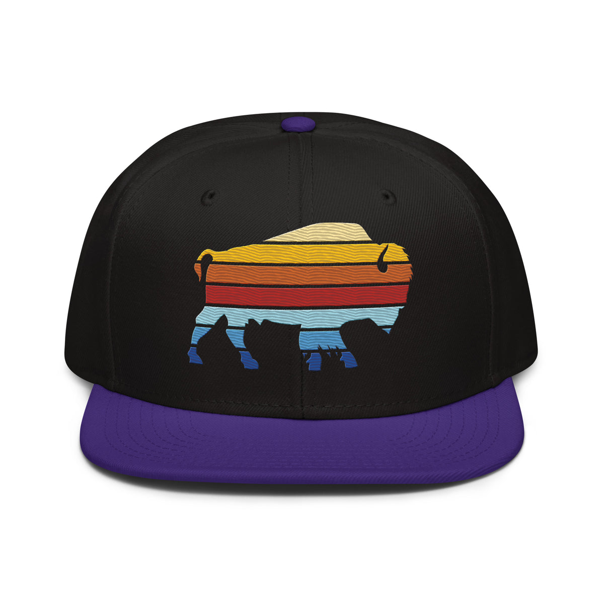 Bison Color Stack Snapback Hat