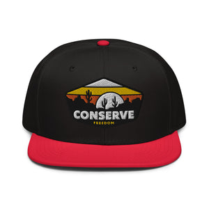 Conserve Freedom Retro Snapback Hat
