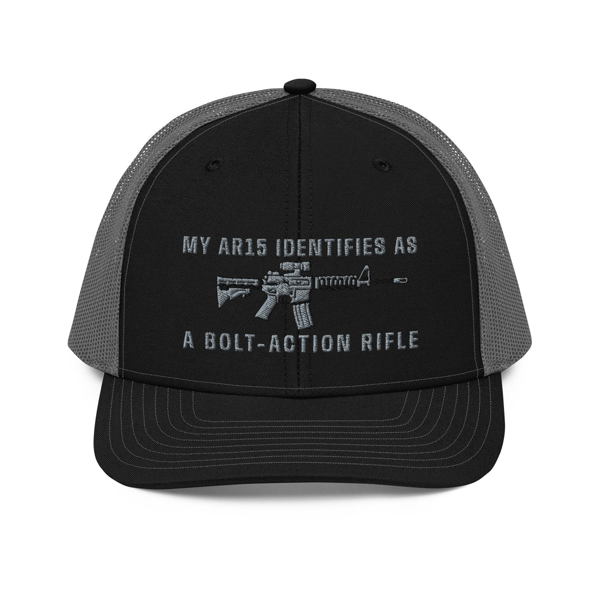 My AR15 Identifies as a Bolt-Action Rifle Trucker Cap
