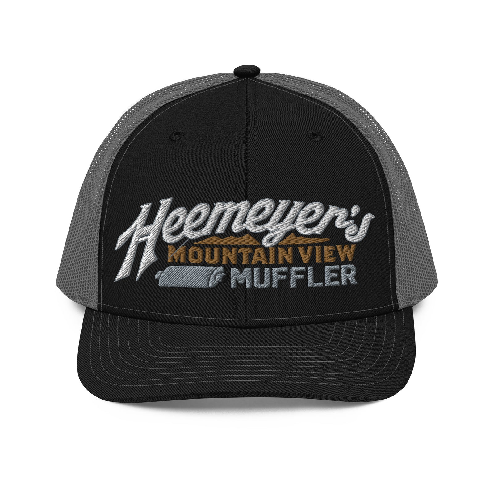 Heemeyer's Mountain View Muffler 6-Panel Trucker Cap