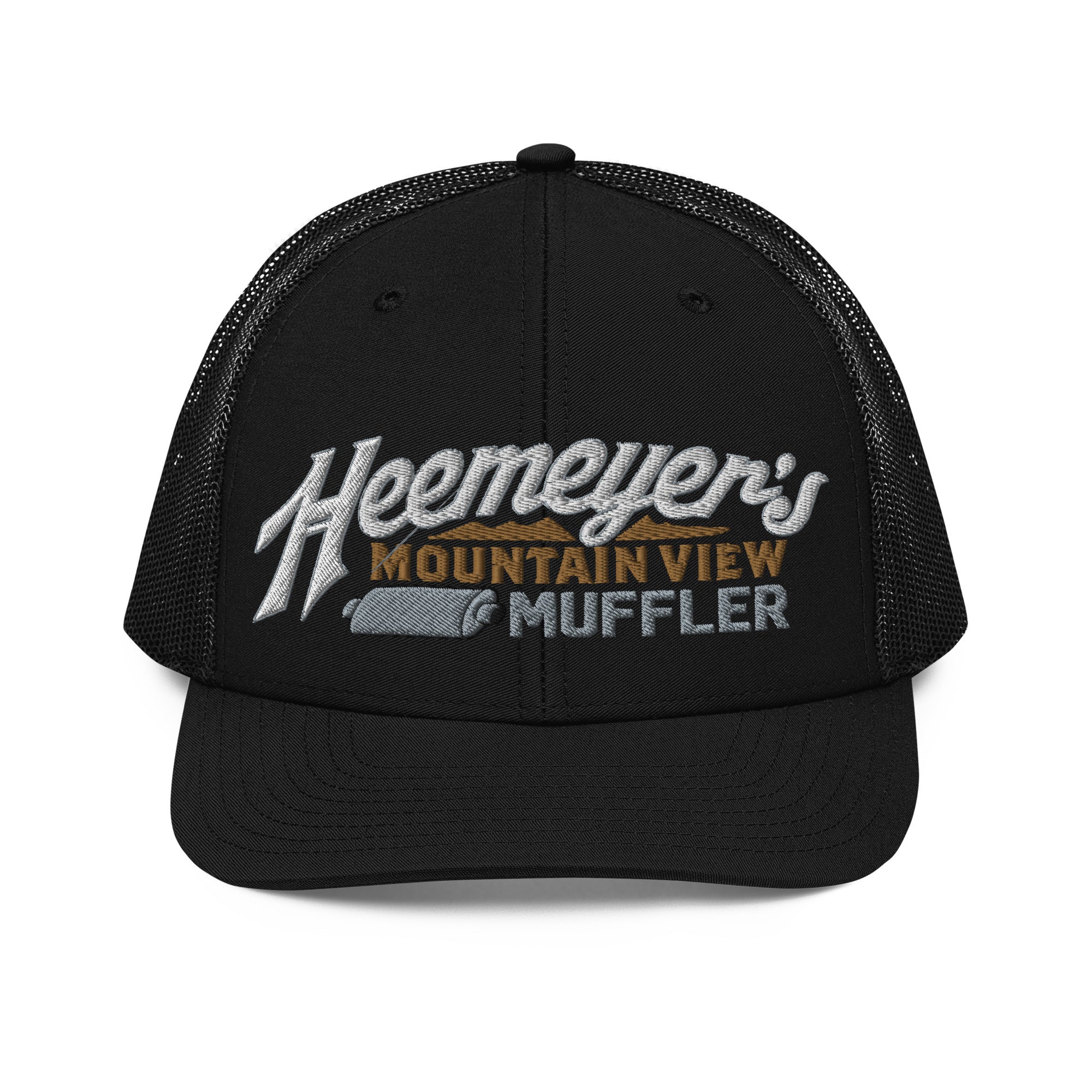 Heemeyer's Mountain View Muffler 6-Panel Trucker Cap