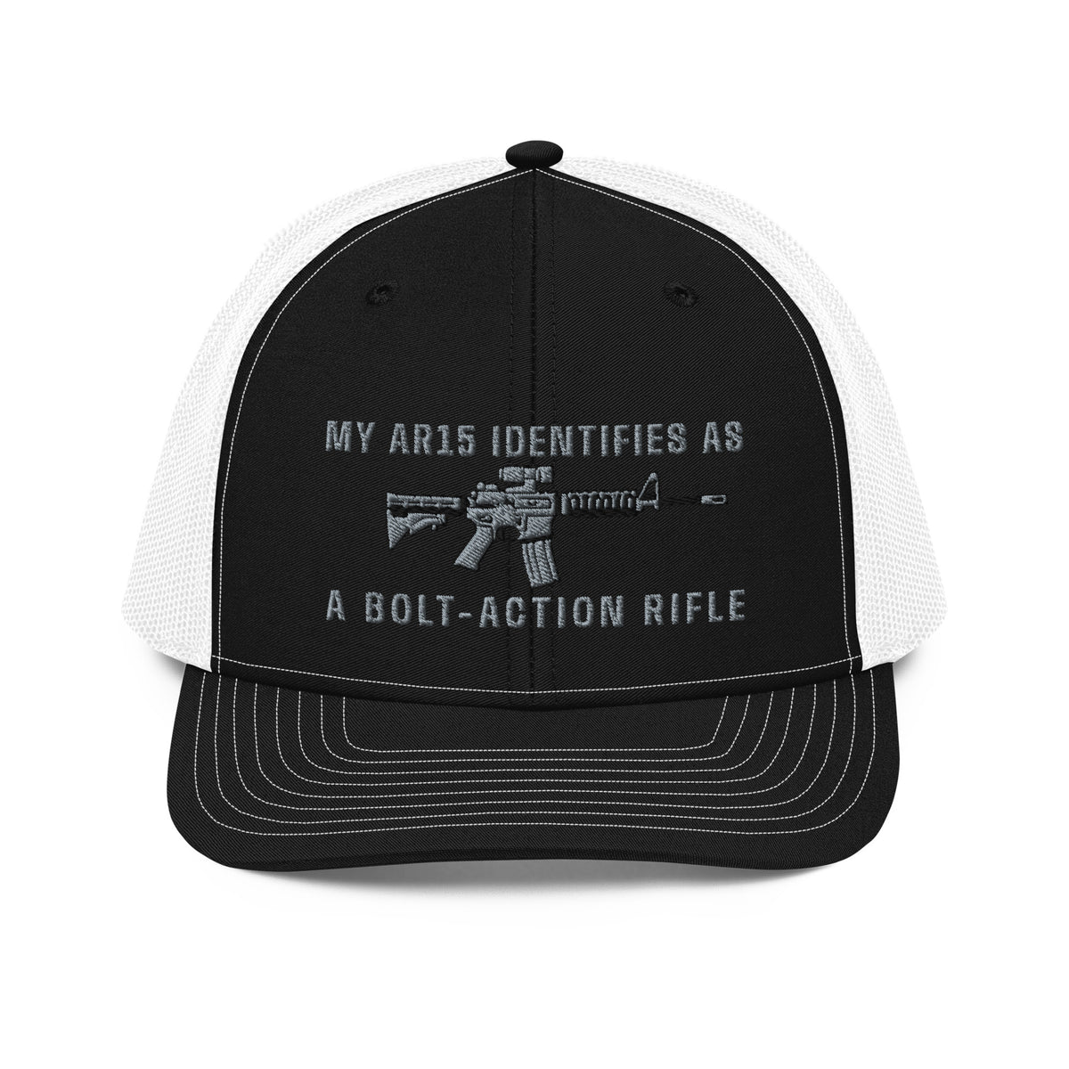 My AR15 Identifies as a Bolt-Action Rifle Trucker Cap