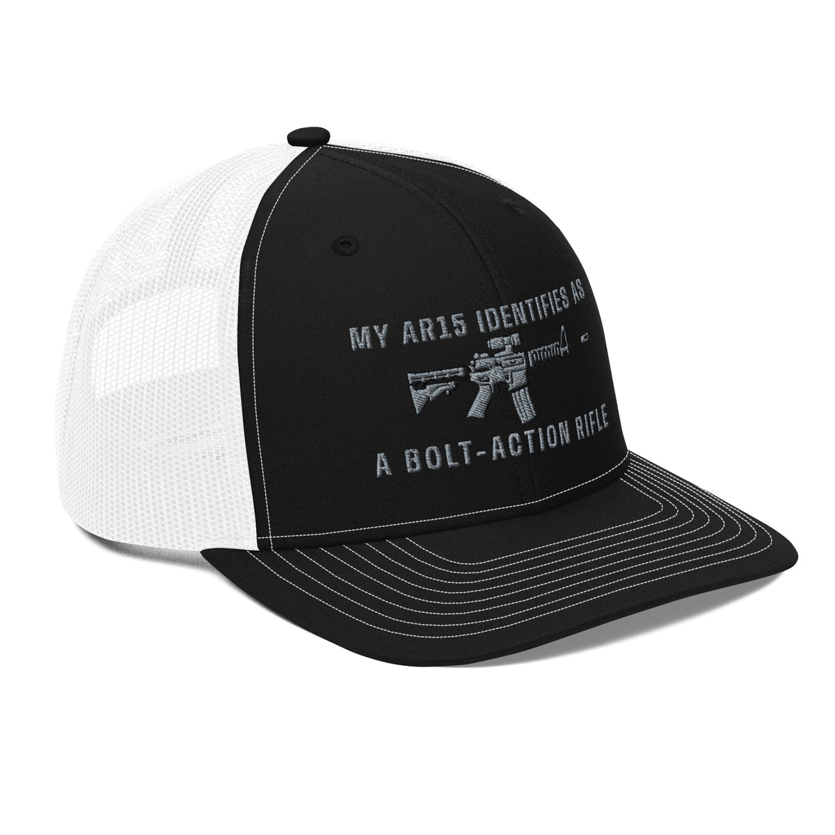 My AR15 Identifies as a Bolt-Action Rifle Trucker Cap