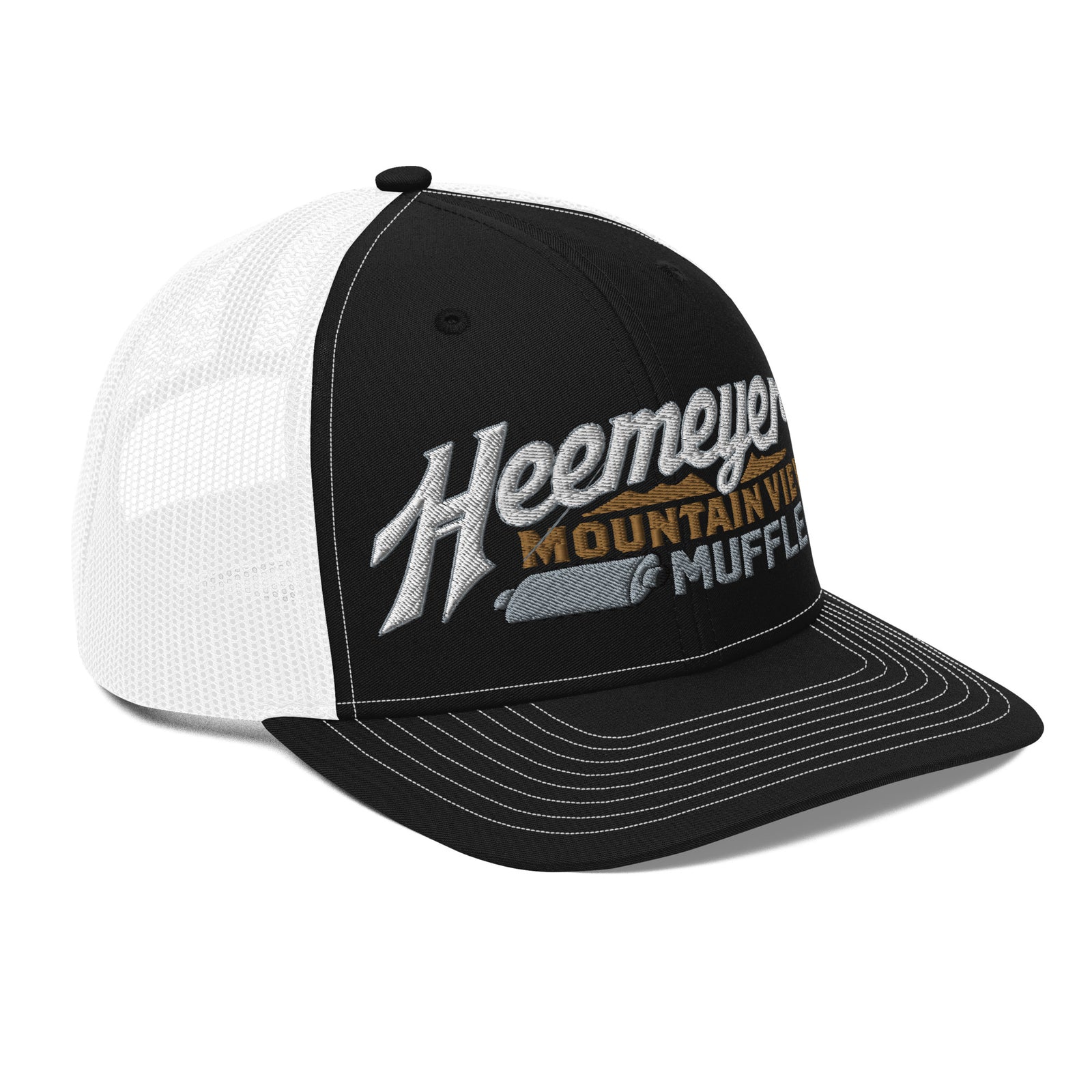 Heemeyer's Mountain View Muffler 6-Panel Trucker Cap