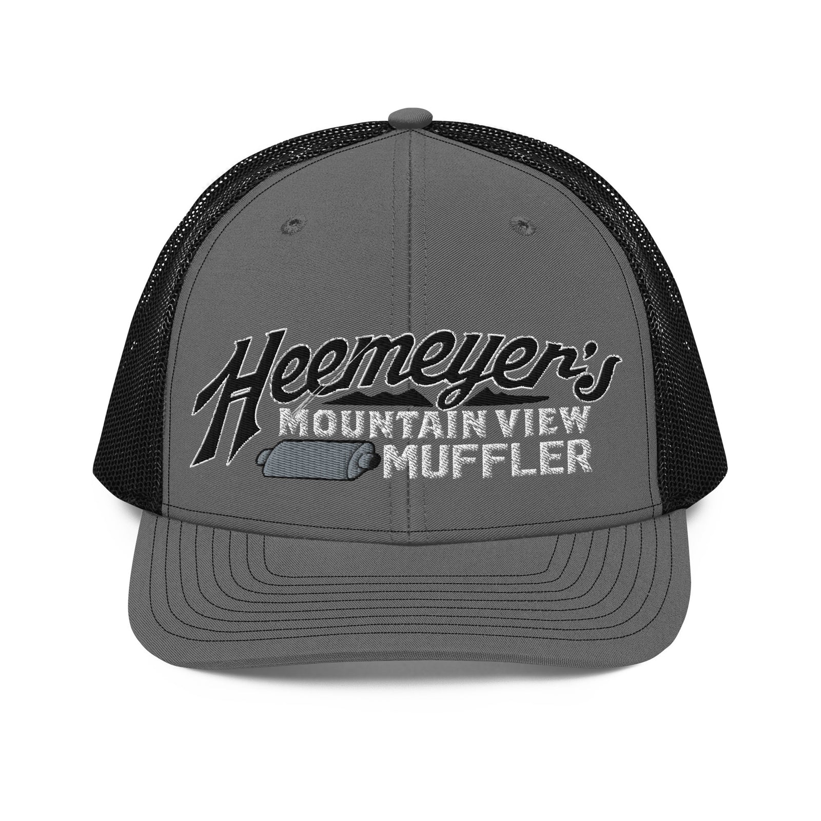 Heemeyer's Mountain View Muffler 6-Panel Trucker Cap