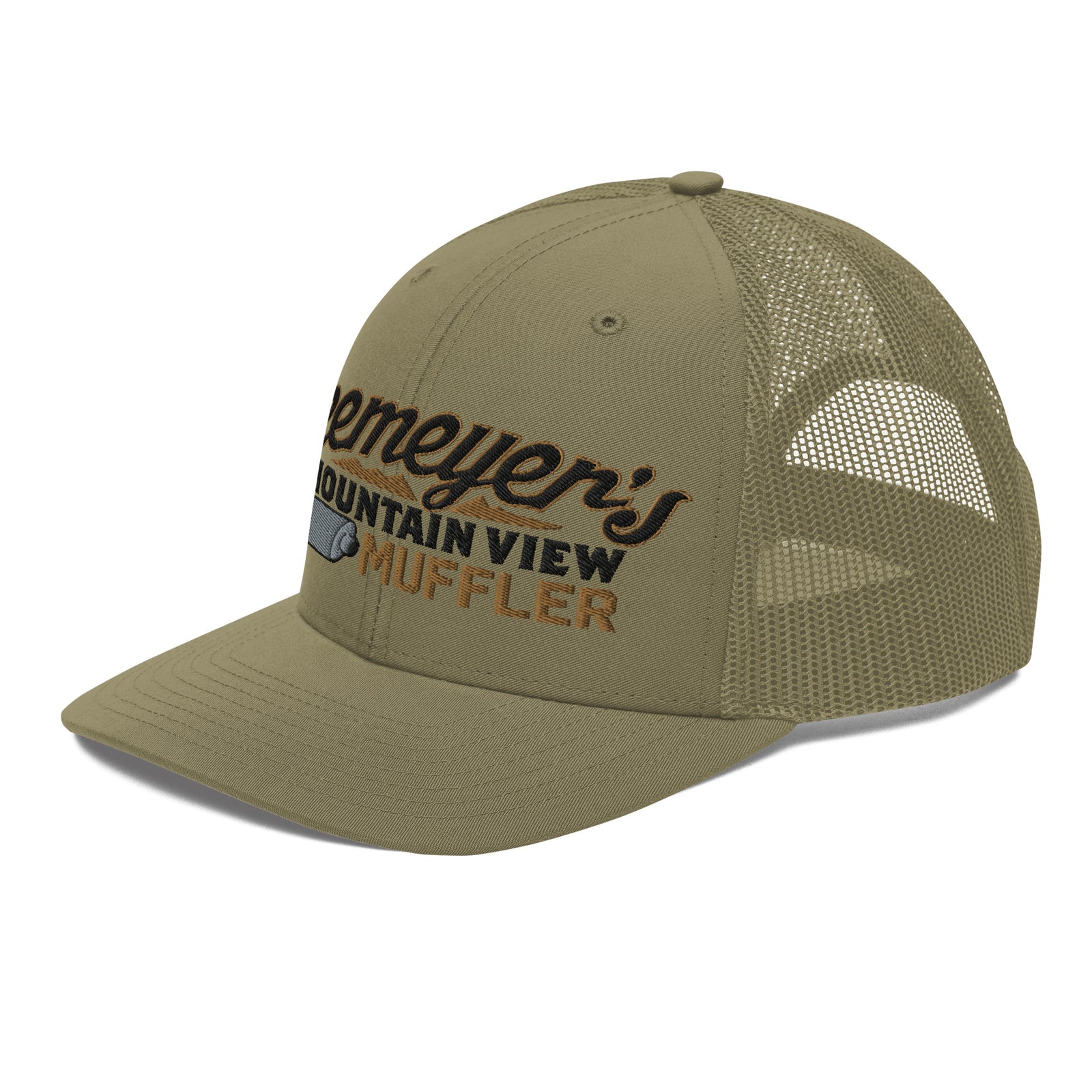 Heemeyer's Mountain View Muffler 6-Panel Trucker Cap