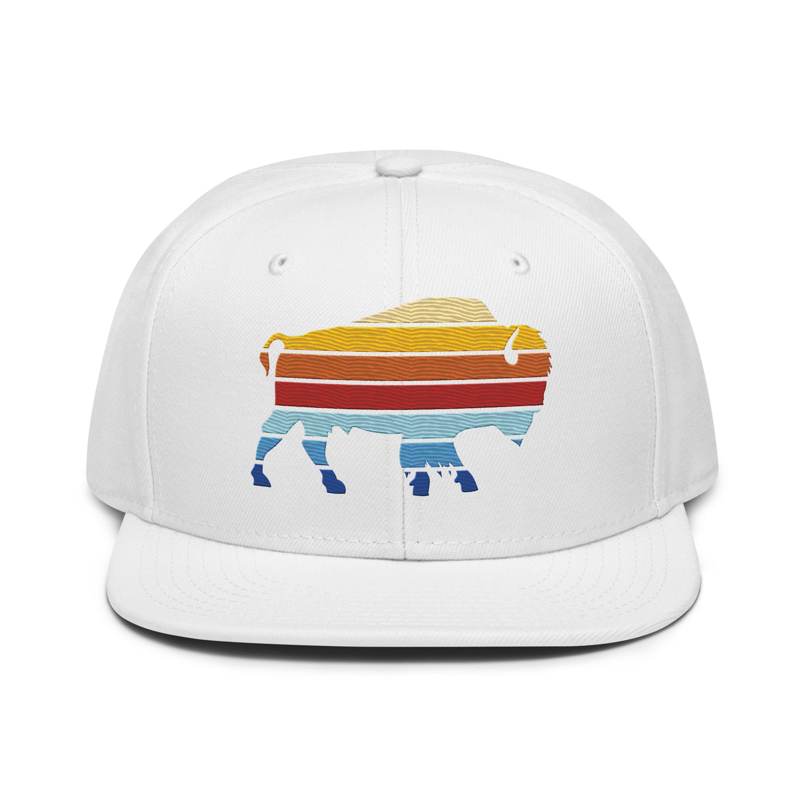 Bison Color Stack Snapback Hat