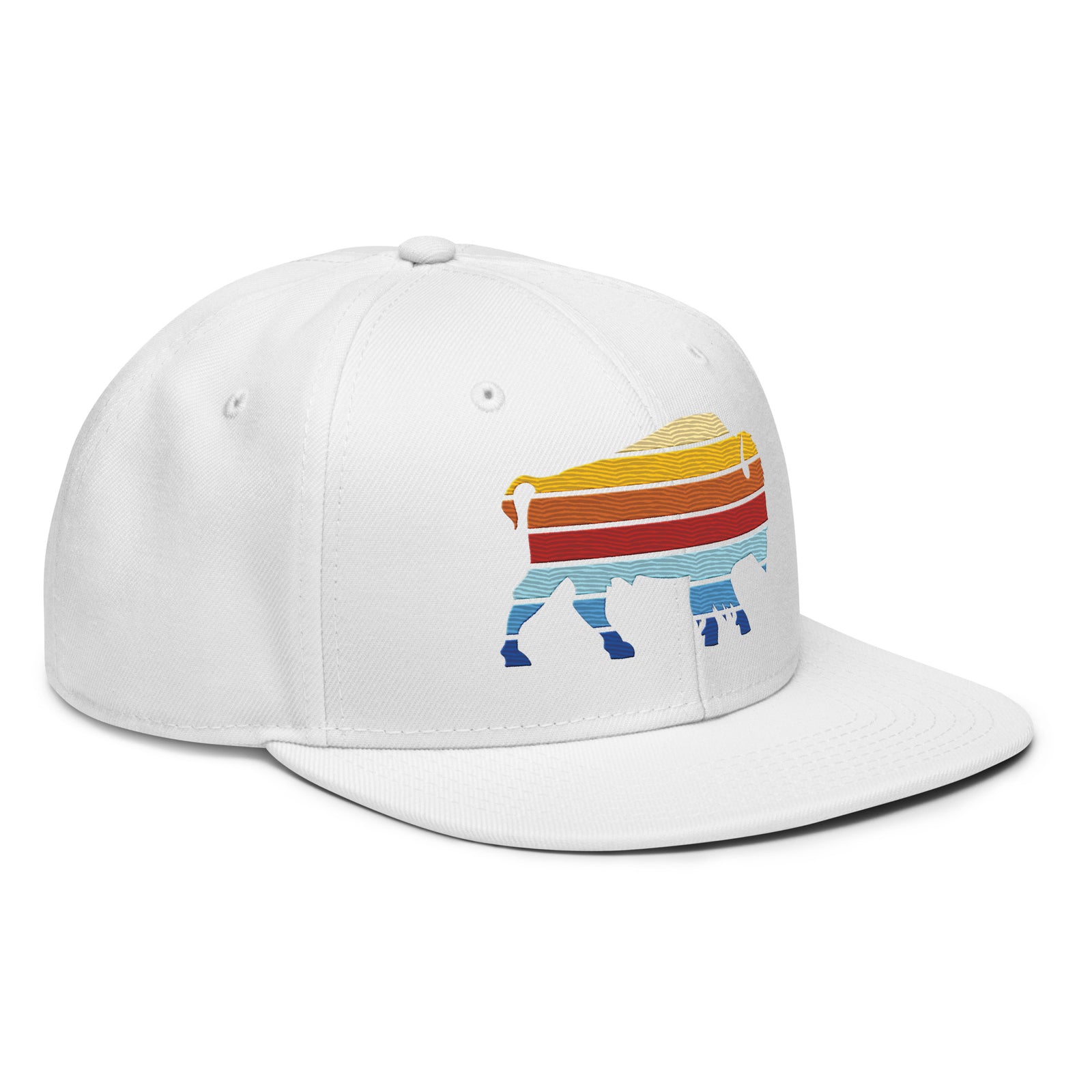 Bison Color Stack Snapback Hat