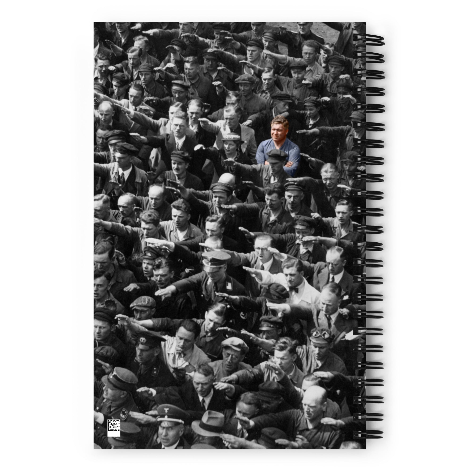August Landmesser Dissent Spiral notebook
