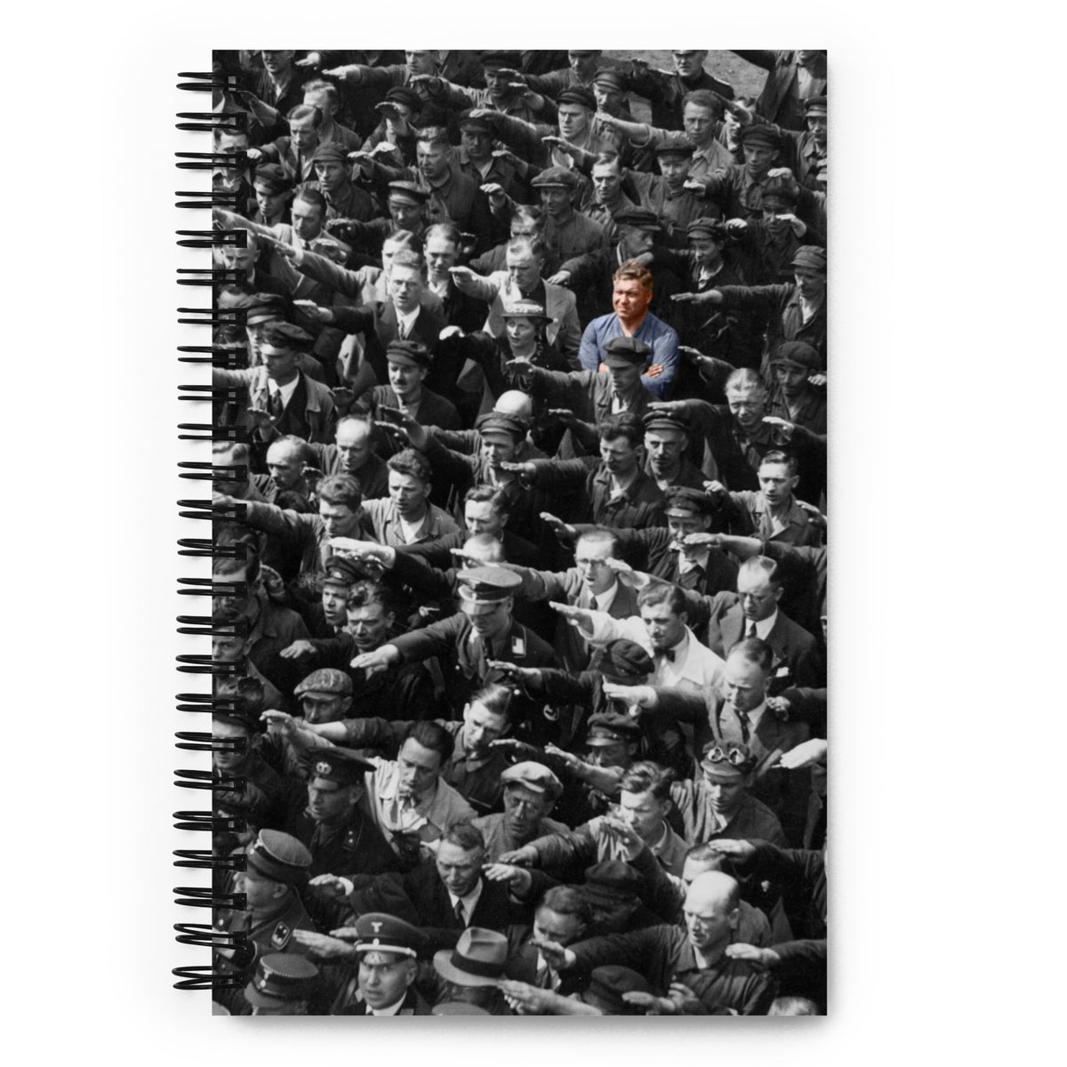 August Landmesser Dissent Spiral notebook