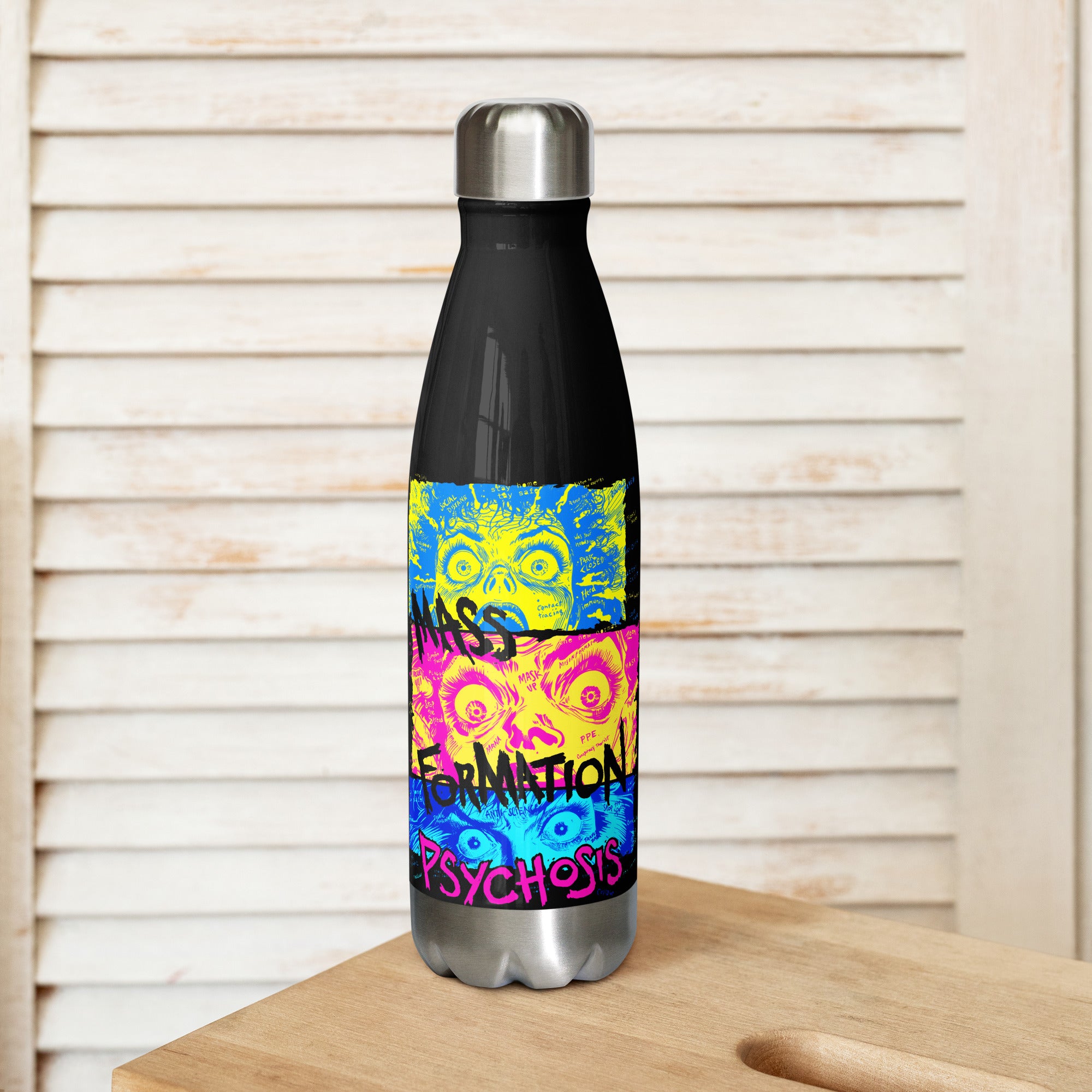 Mass Formation Psychosis Stainless Double-wall Vacuum Steel Water Bottle