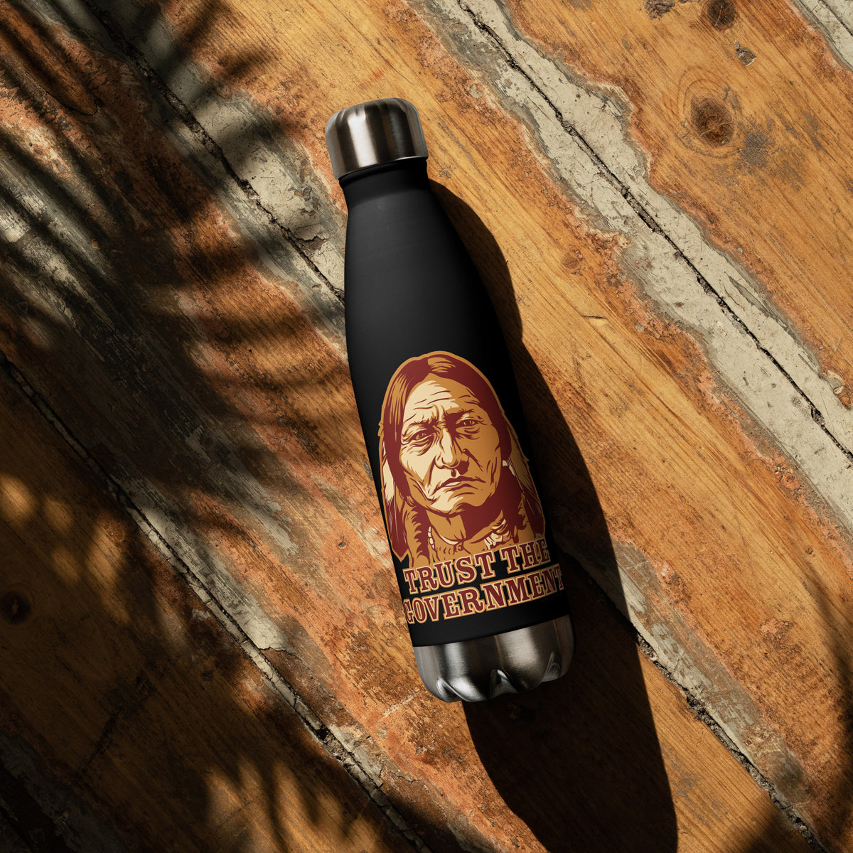 Trust the Government Sitting Bull Stainless Steel Water Bottle