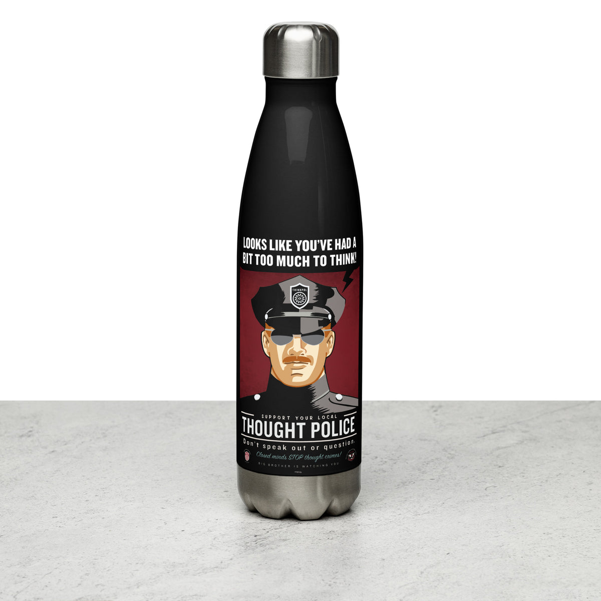 Thought Police 1984 Stainless Steel Water Bottle