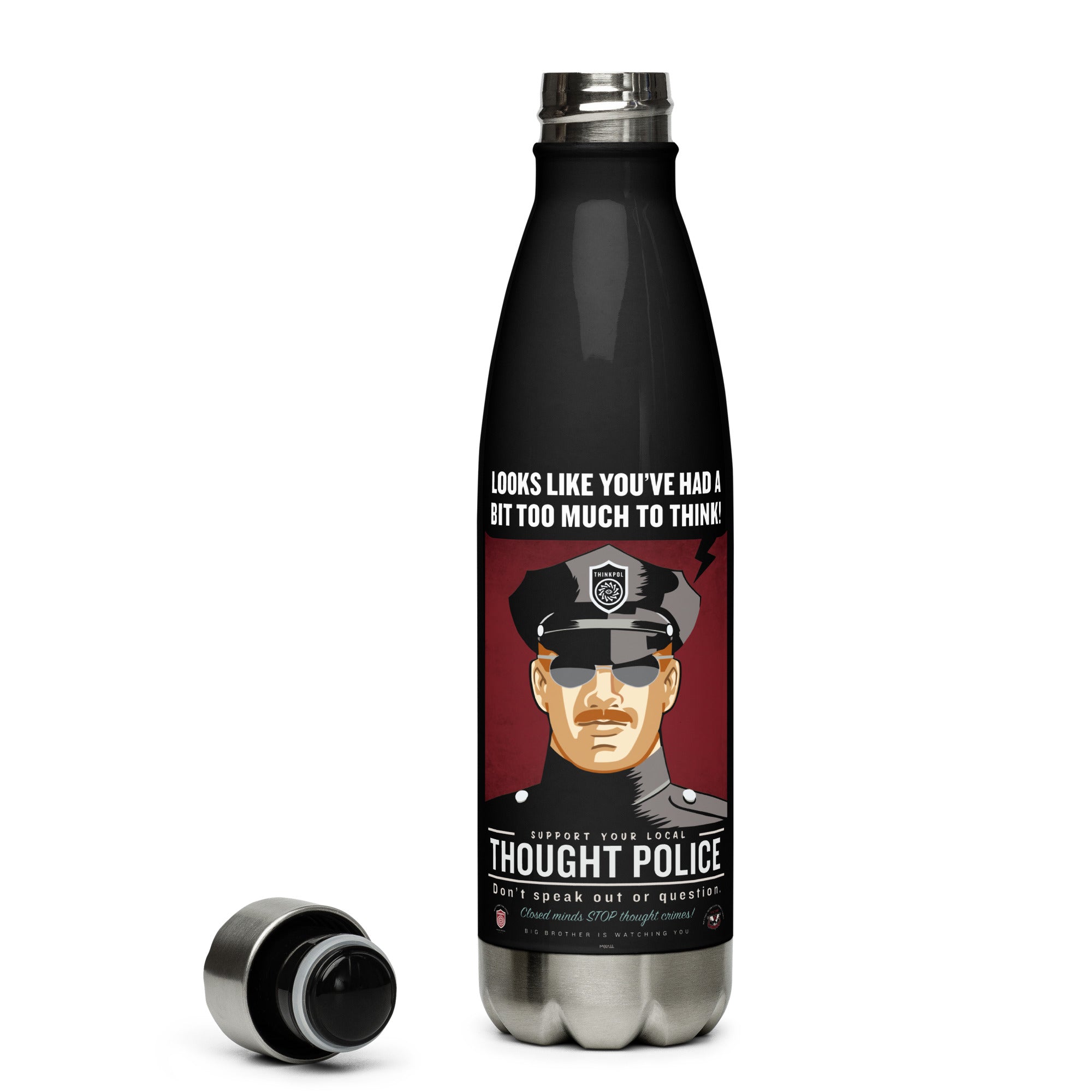 Thought Police 1984 Stainless Steel Water Bottle