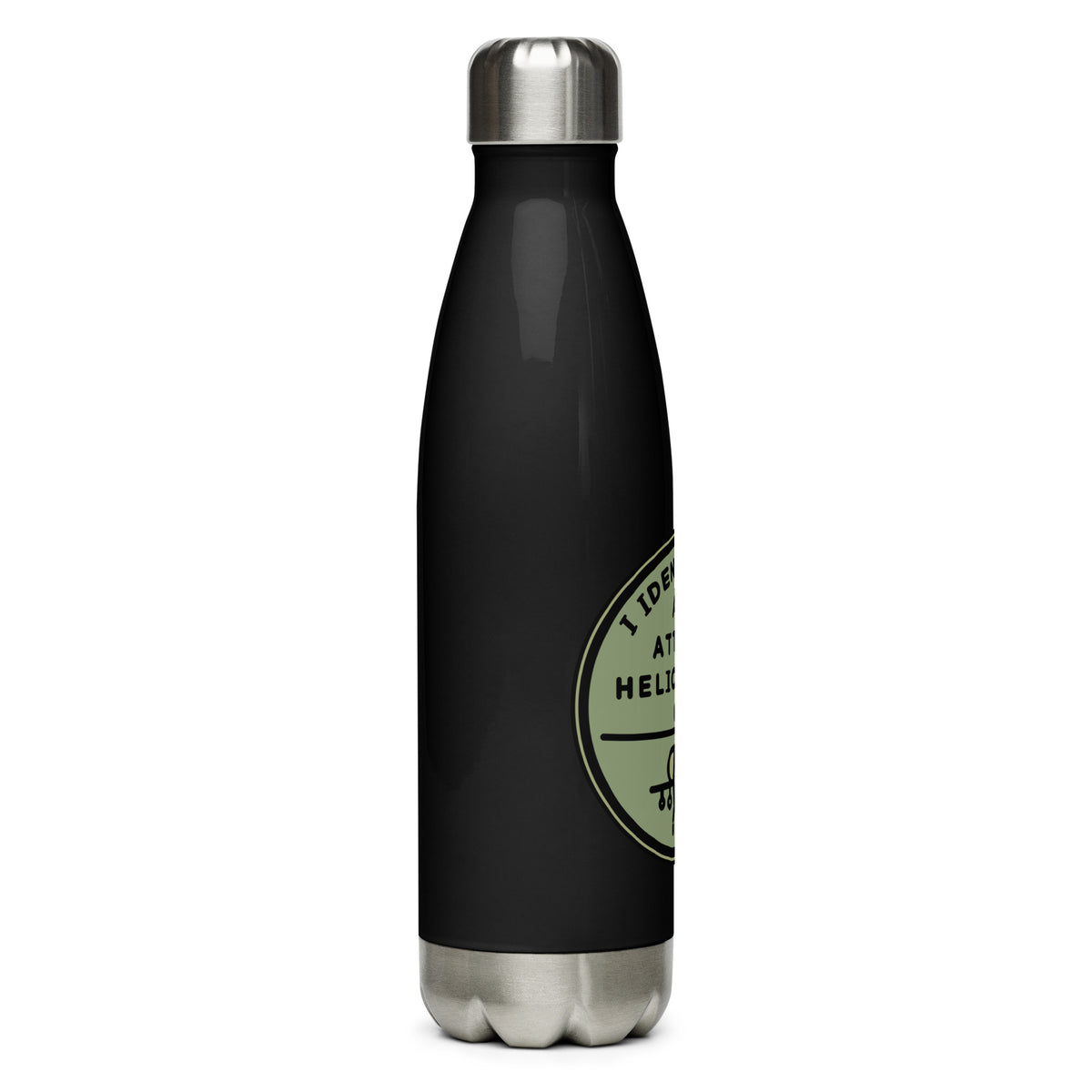 I Identify as an Attack Helicopter Stainless Steel Water Bottle