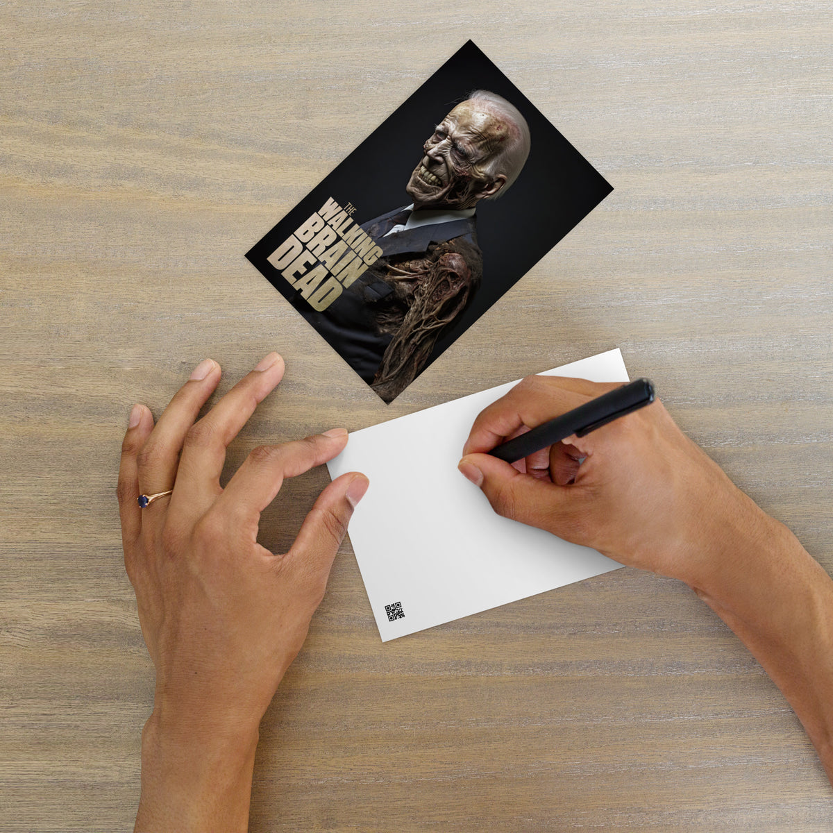 The Walking Brain Dead Postcard