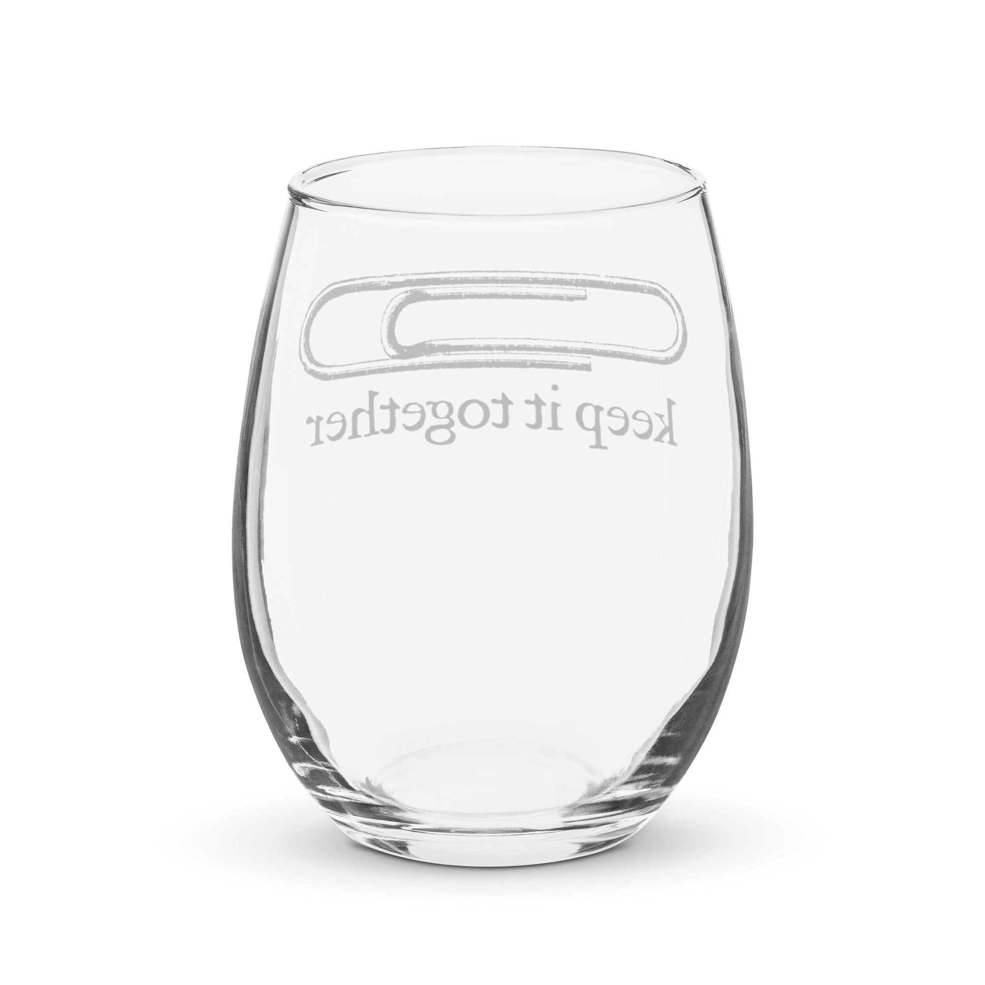 Keep It Together Stemless Wine Glass
