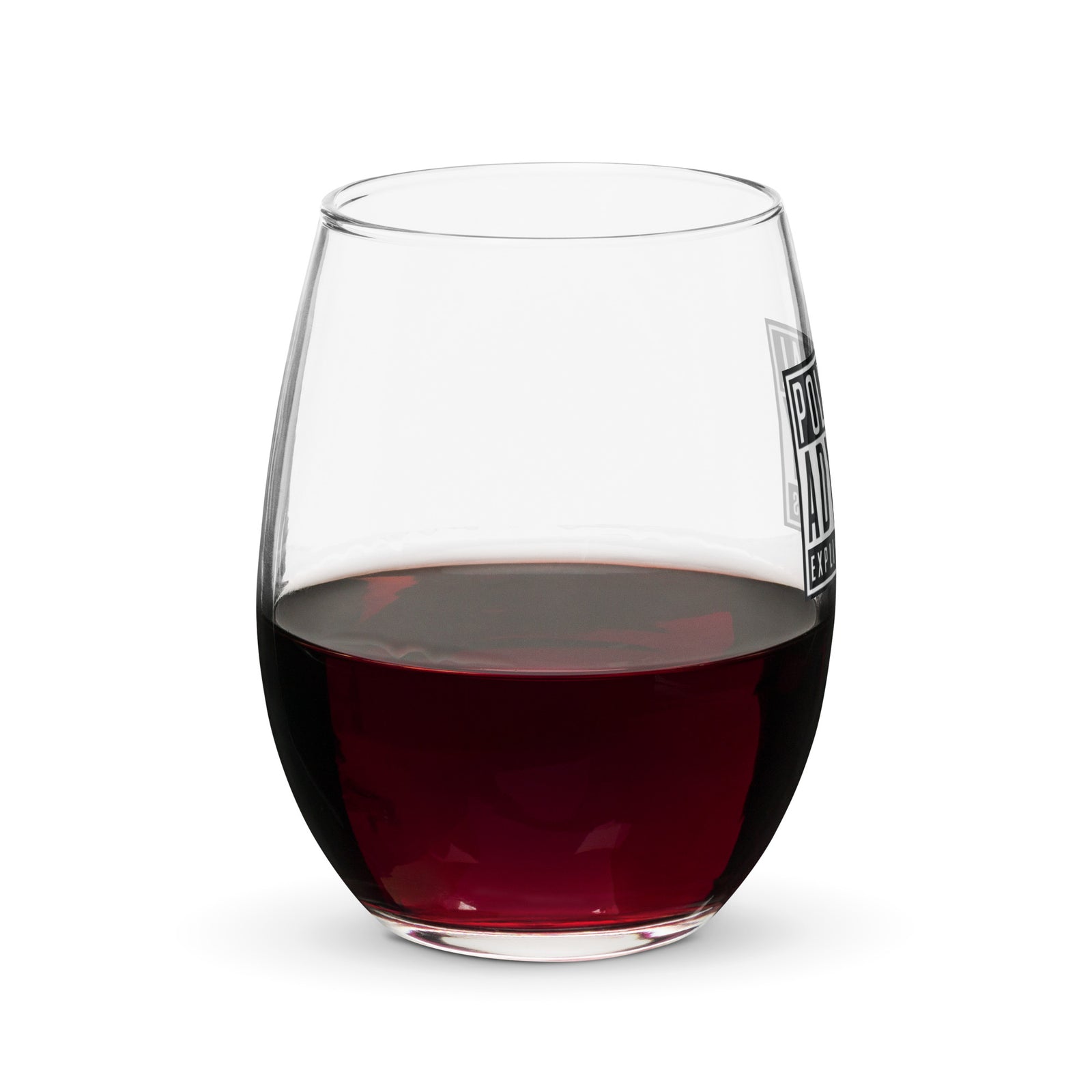 Political Advisory Warning Stemless Wine Glass