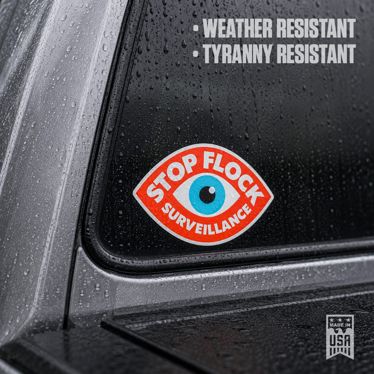 Stop Flock Surveillance Outdoor Die-cut Stickers