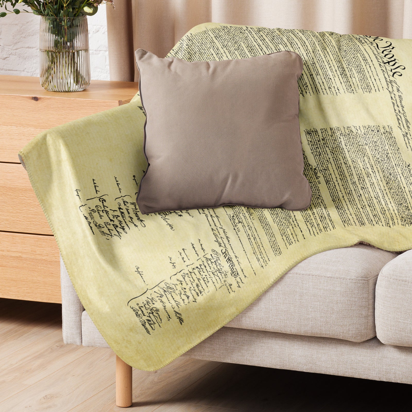 The United States Constitution Sherpa Blanket