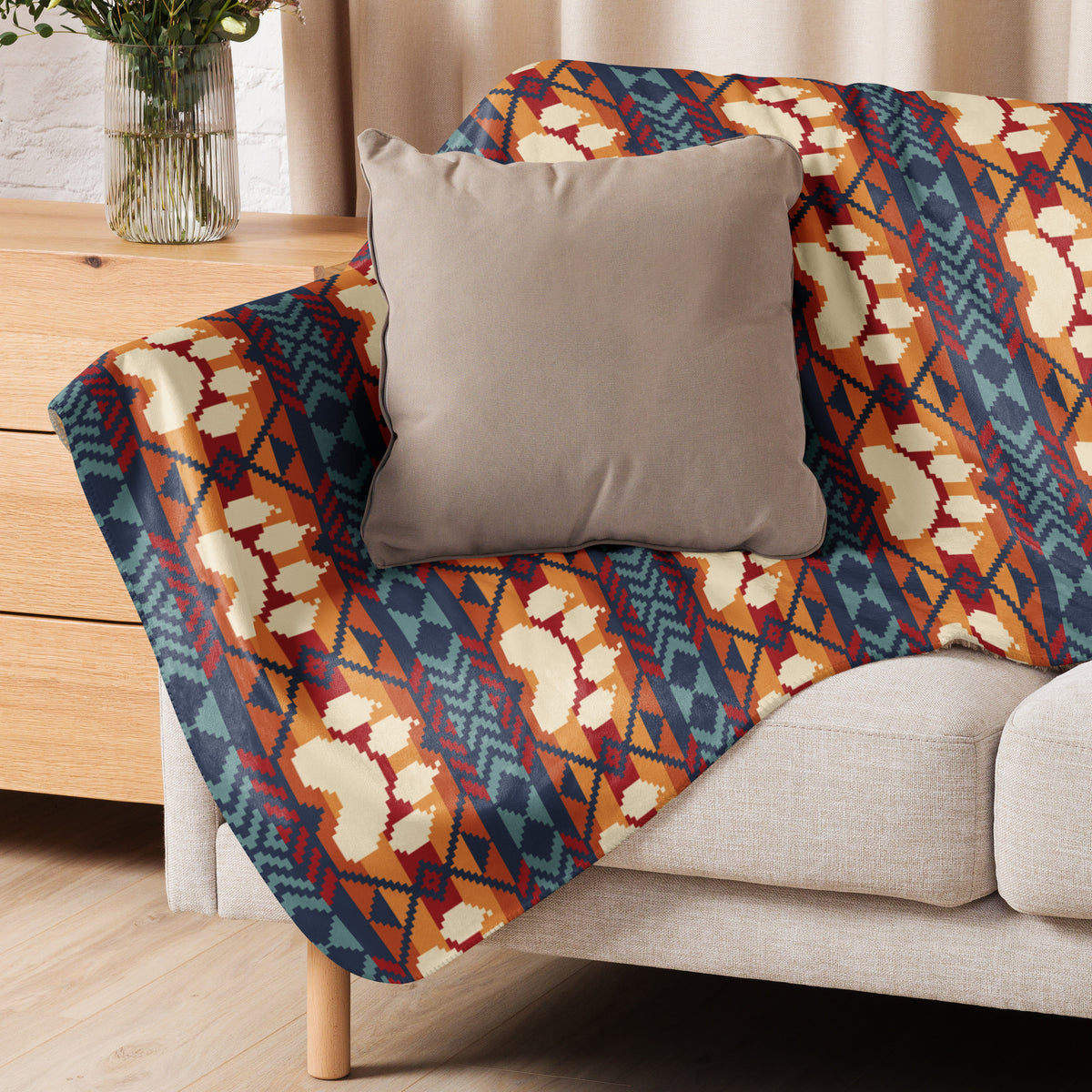 Wolf Paw Maiitsoh Tizhini Sherpa Blanket