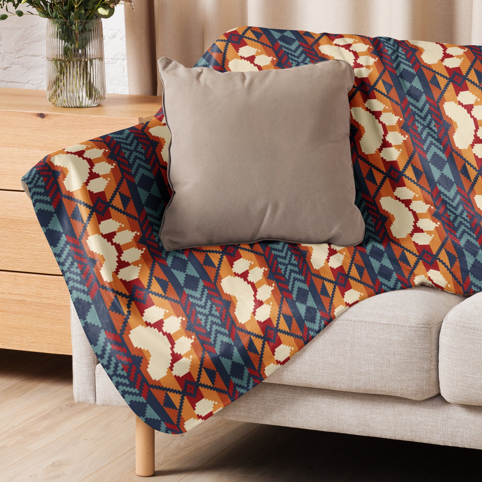 Wolf Paw Maiitsoh Tizhini Sherpa Blanket