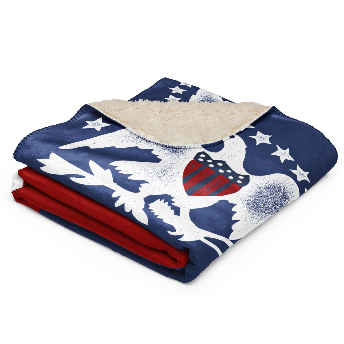 Indian Peace Flag Sherpa Blanket