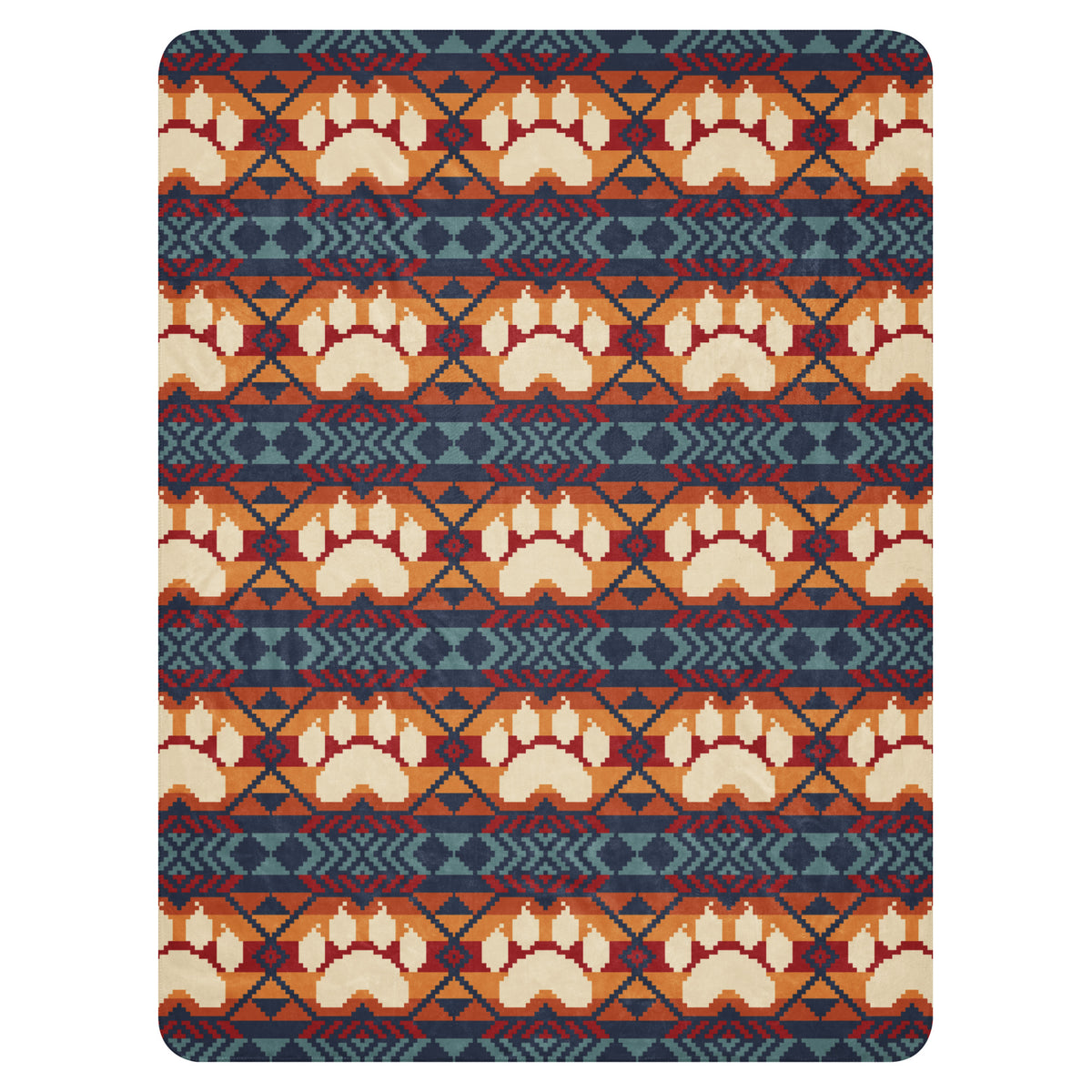 Wolf Paw Maiitsoh Tizhini Sherpa Blanket