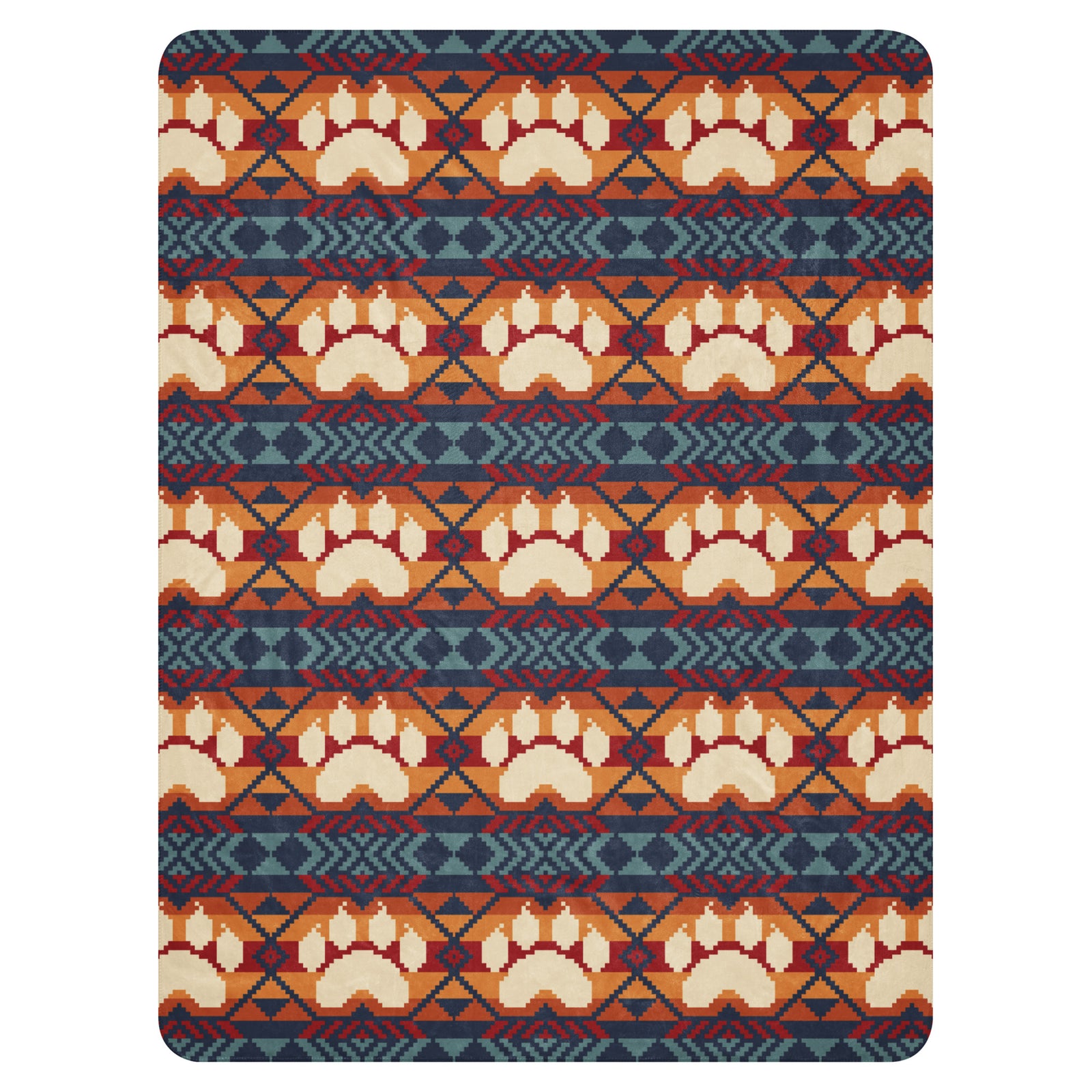 Wolf Paw Maiitsoh Tizhini Sherpa Blanket