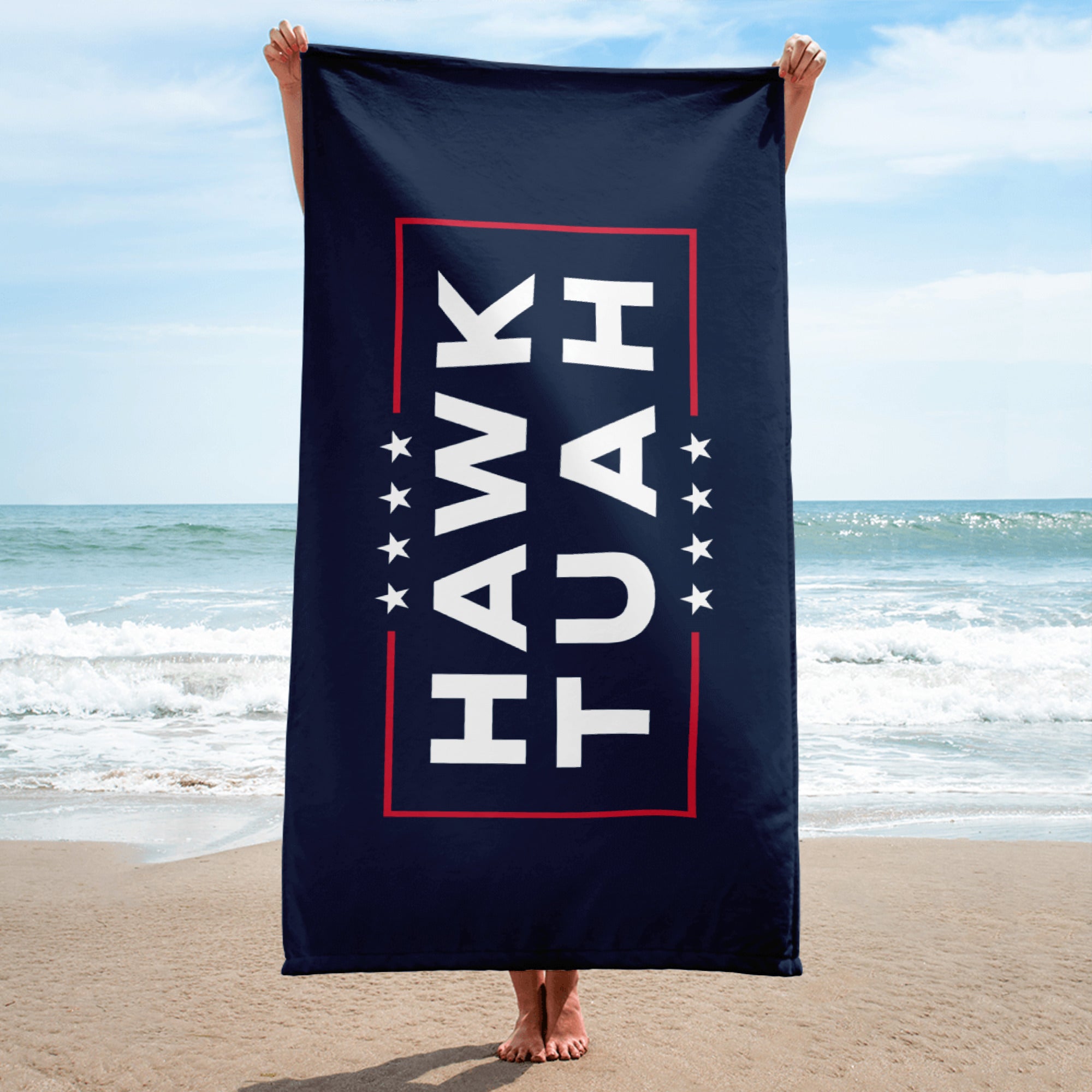 Hawk Tuah Beach Towel