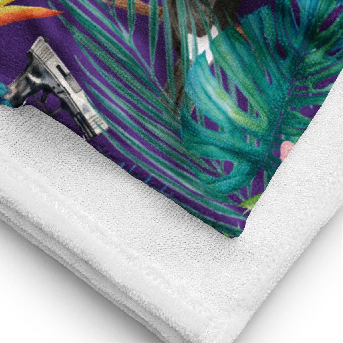 Hibiscus Bang Bang Sunset Hawaiian Beach Towel