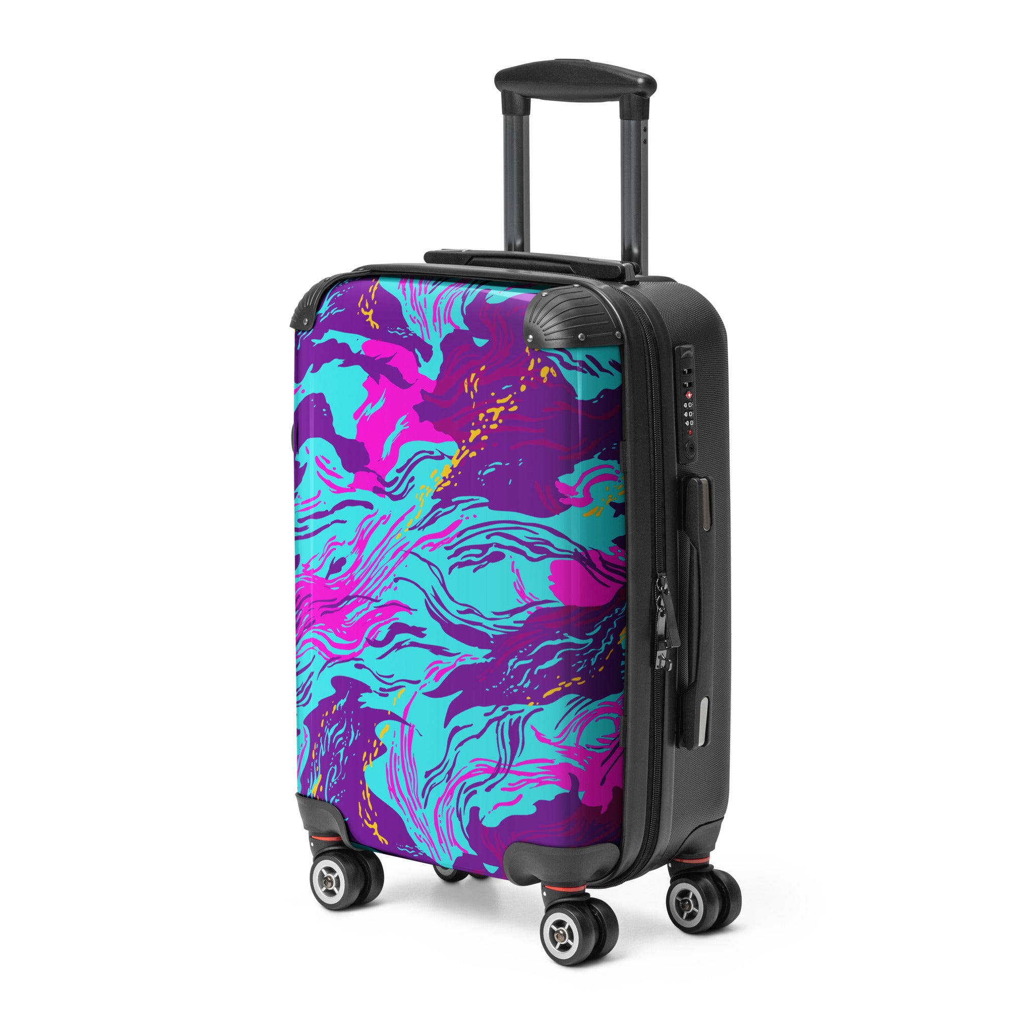Rhodesian Cyber Brushstroke Camouflage Hard-shell Suitcase