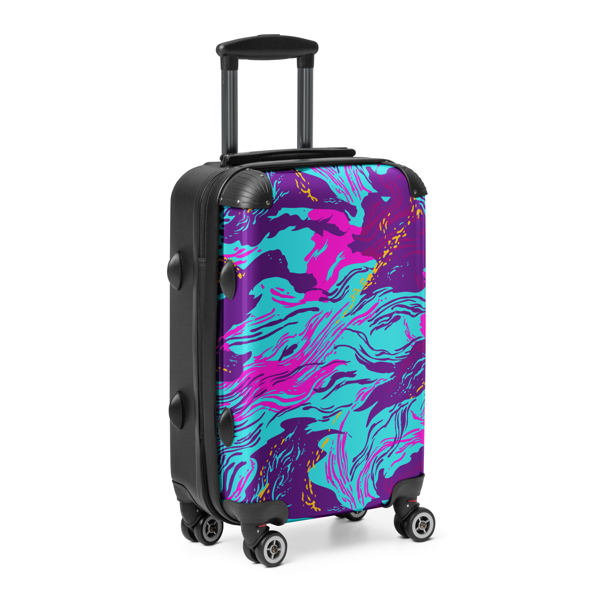 Rhodesian Cyber Brushstroke Camouflage Hard-shell Suitcase