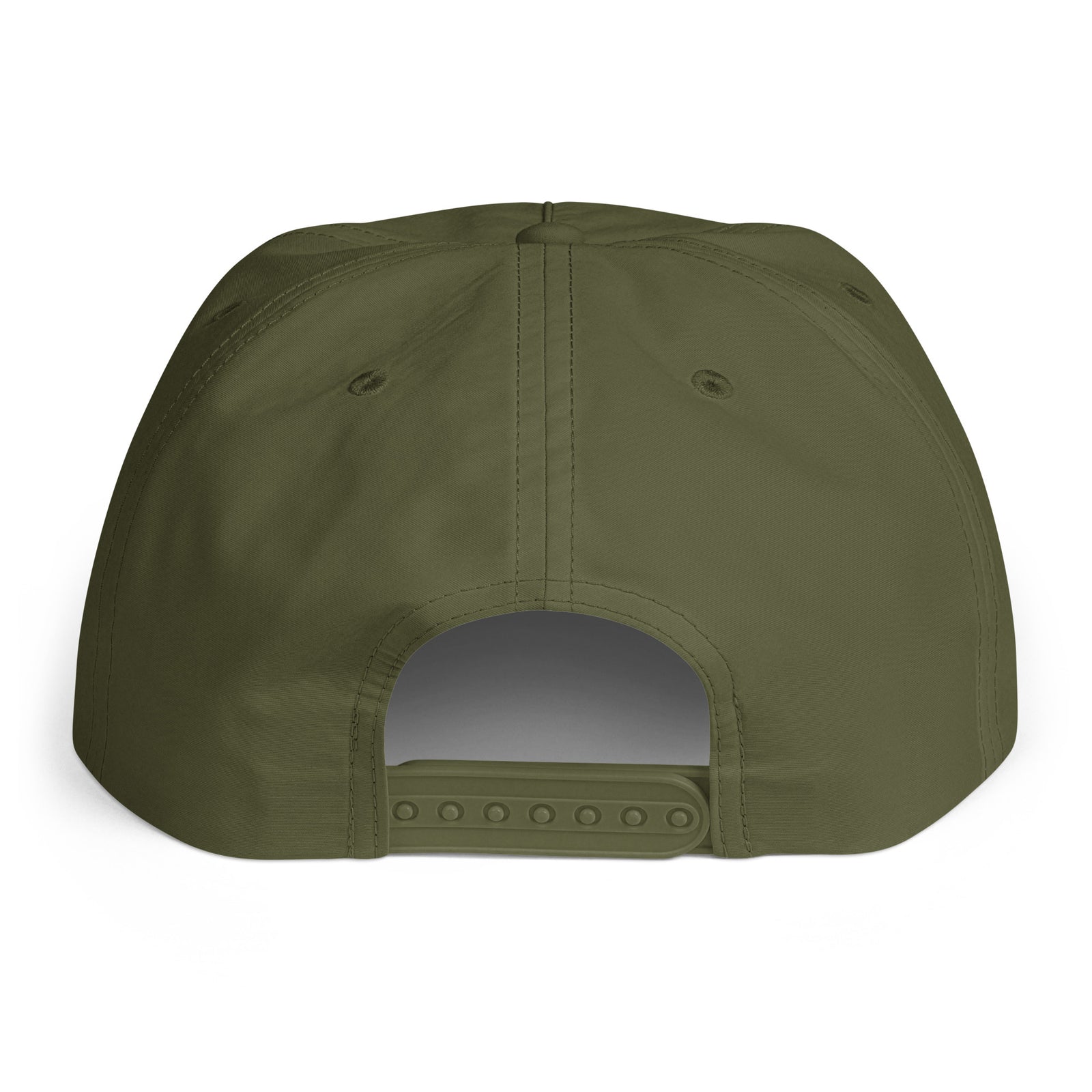 Green cap back view on a white background