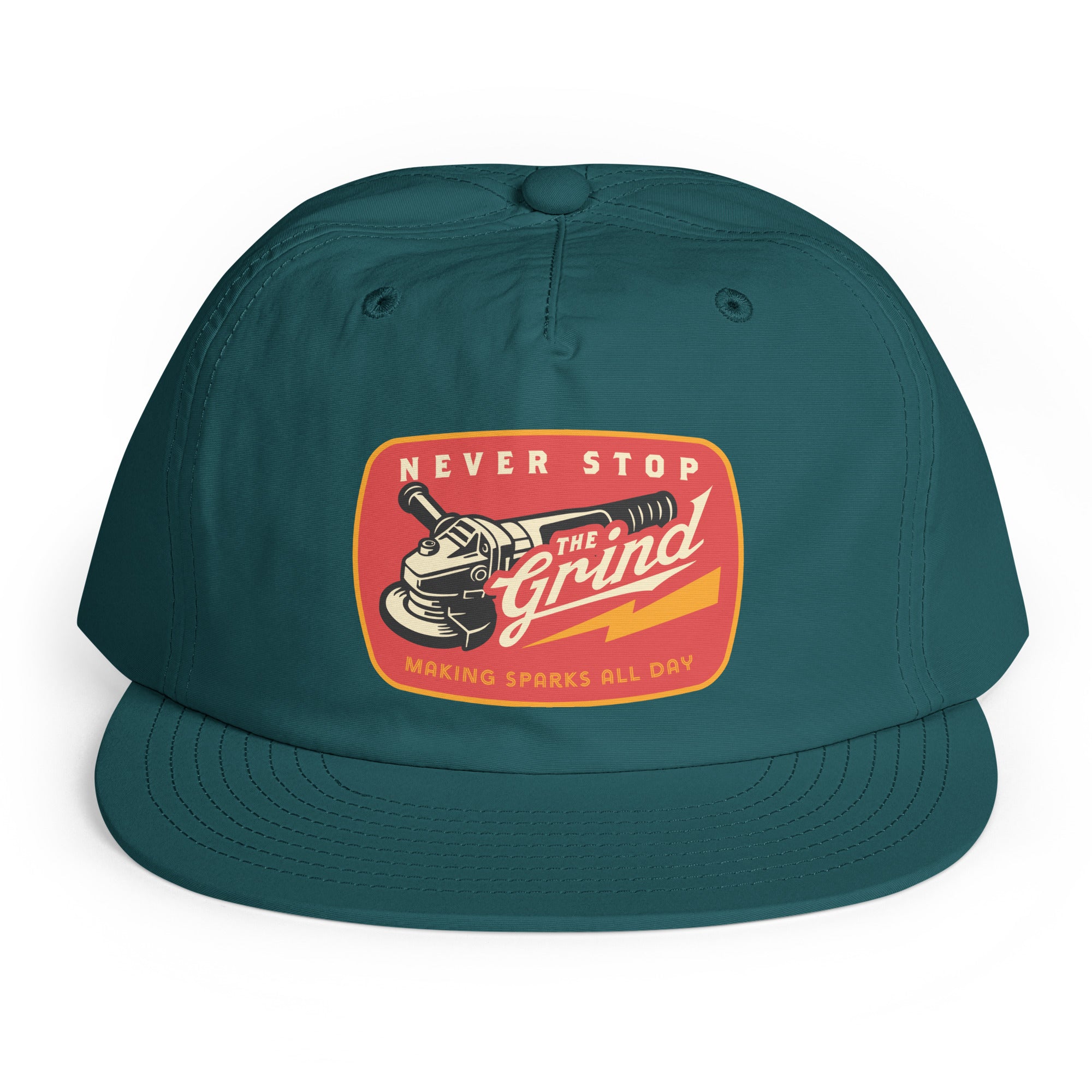 Never Stop the Grind Surf Cap | Work Hard Hat - Liberty Maniacs