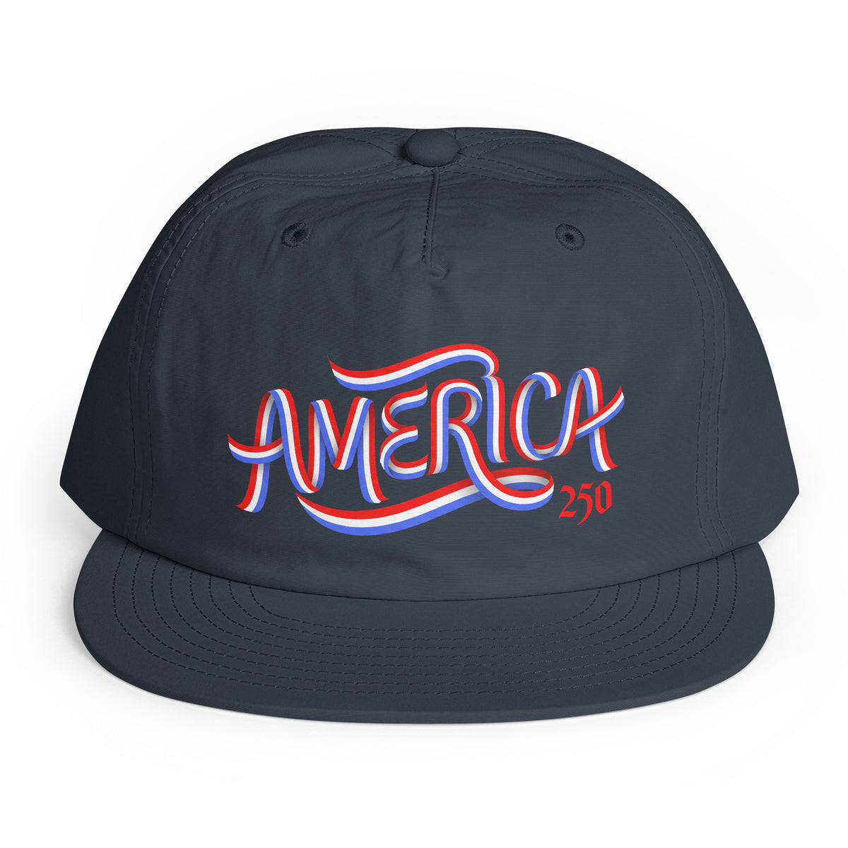 America 250 Surf Cap in petrol blue, front view patriotic quick-dry snapback hat