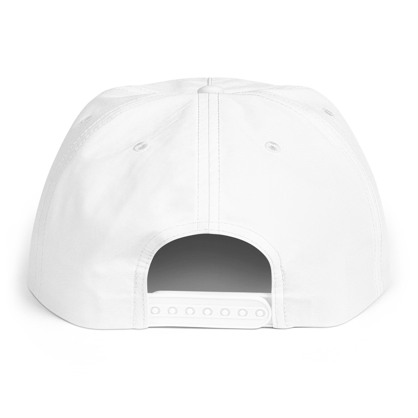 America 250 Surf Cap in white, back view adjustable patriotic snapback hat