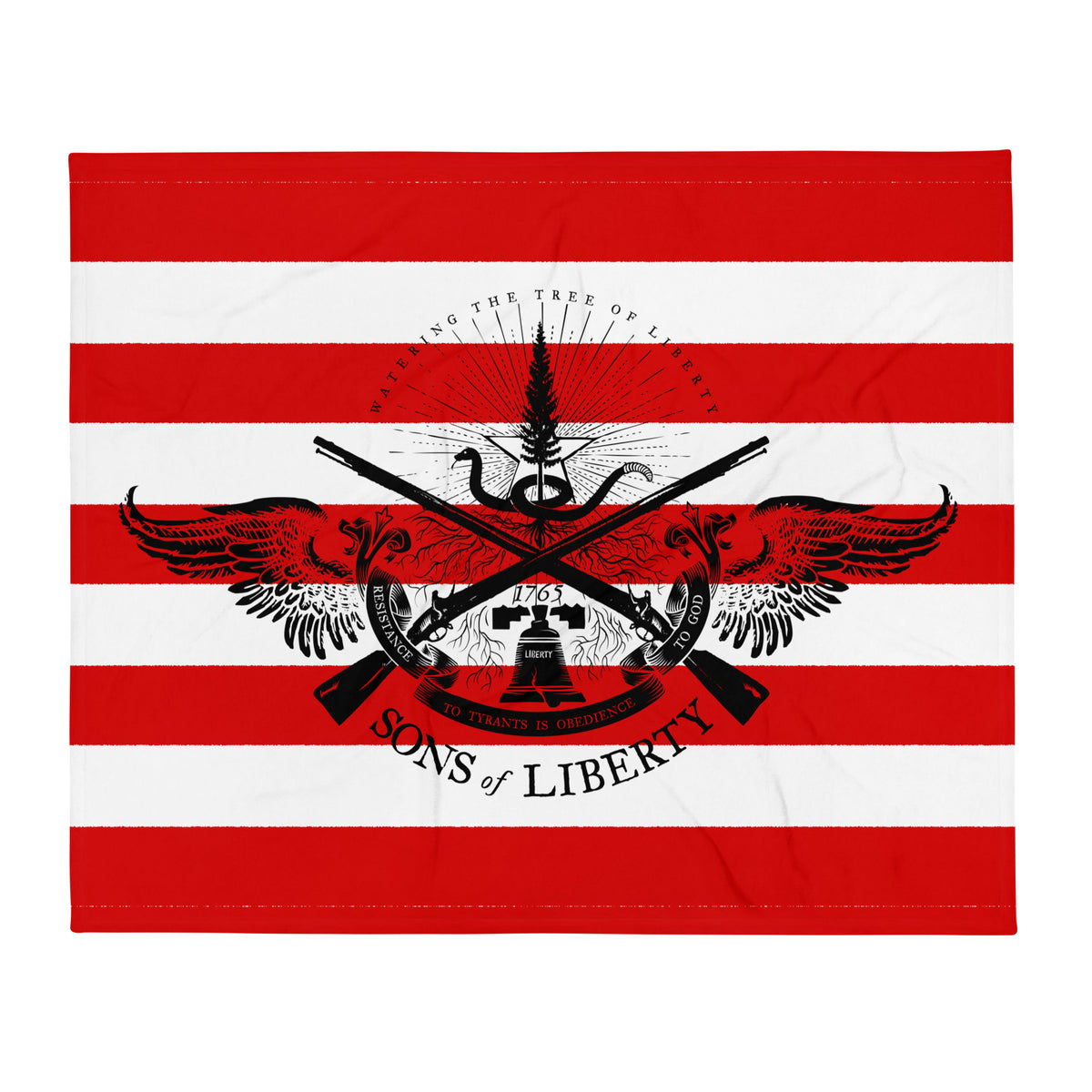 Sons of Liberty Rebel Stripes Throw Blanket