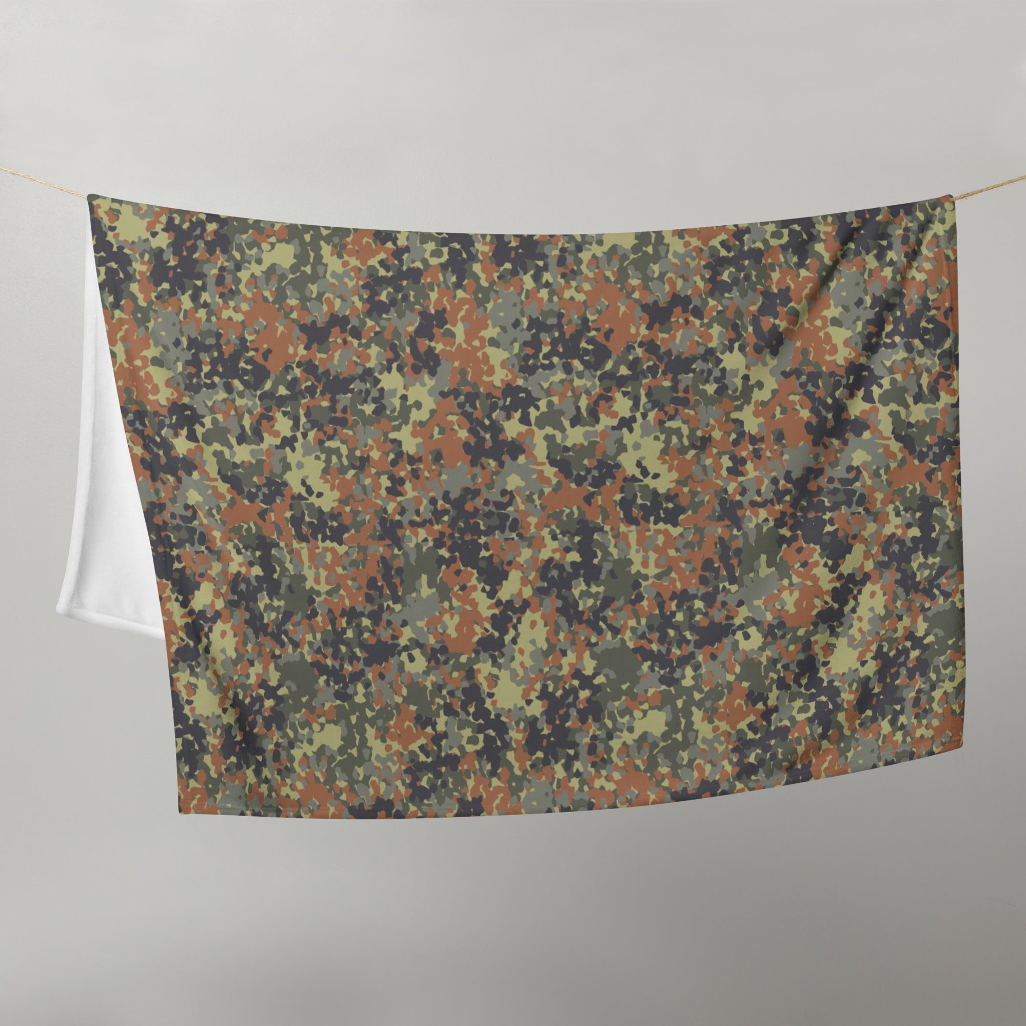 Flecktarn Reconnaissance Camo Throw Blanket