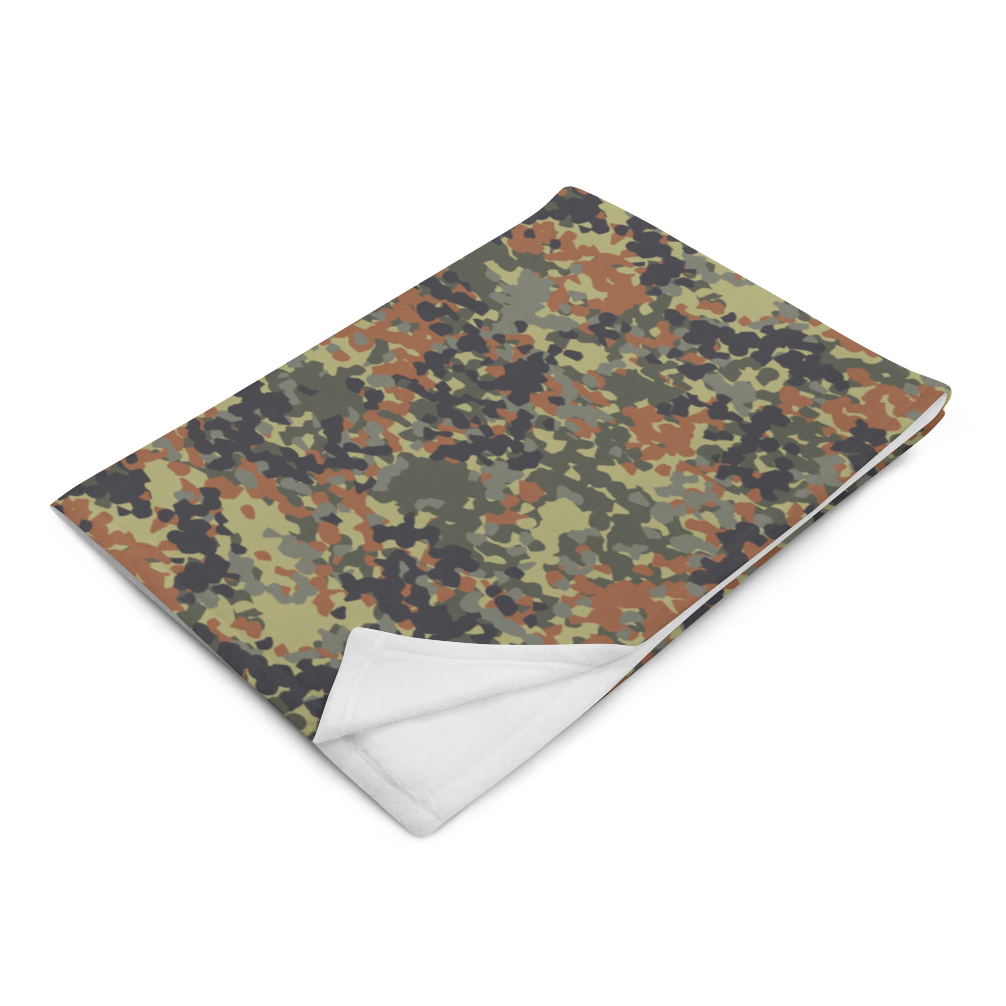 Flecktarn Reconnaissance Camo Throw Blanket