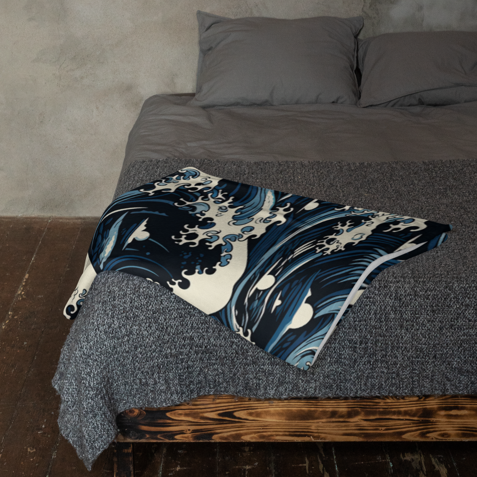 Great Waves Throw Blanket