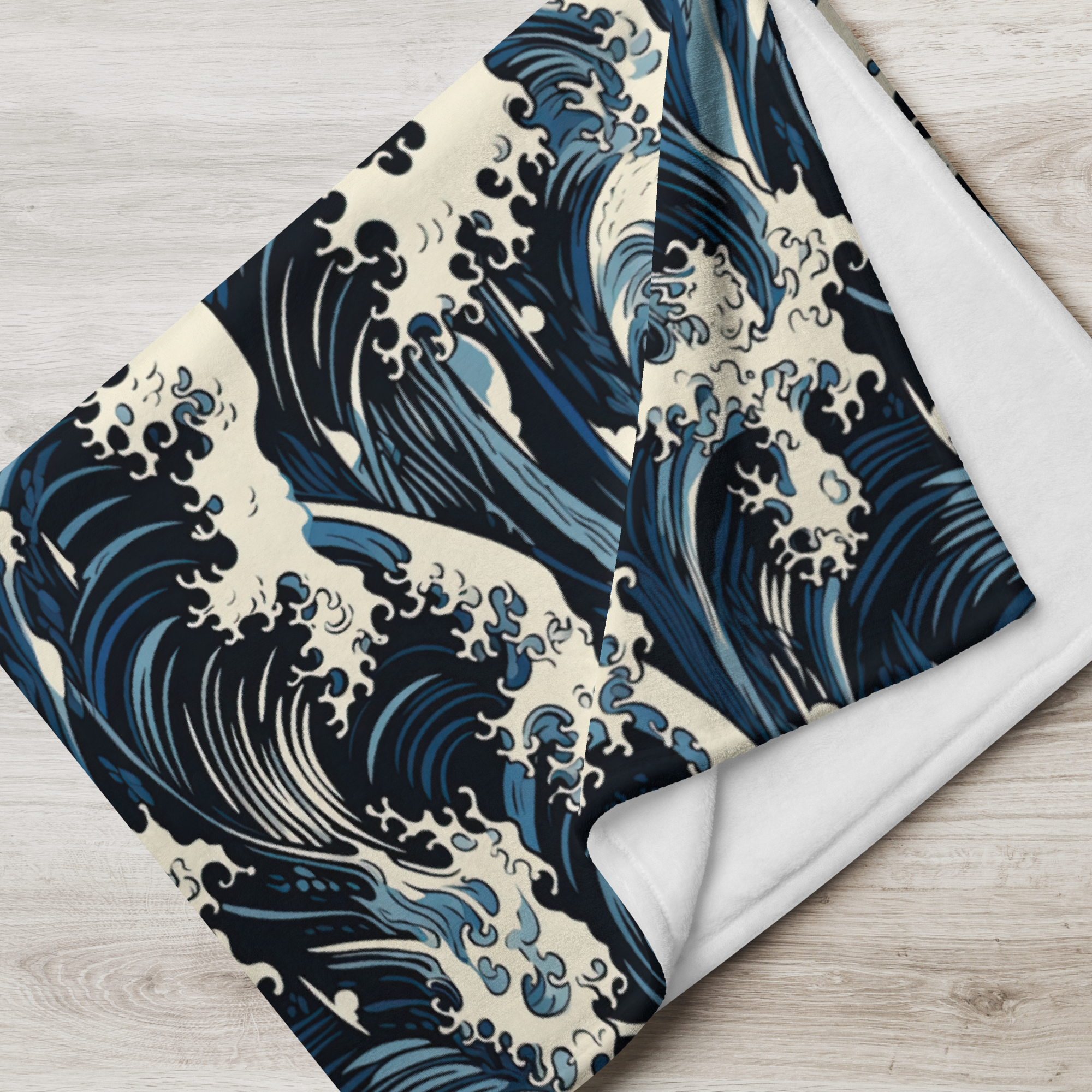 Great Waves Throw Blanket
