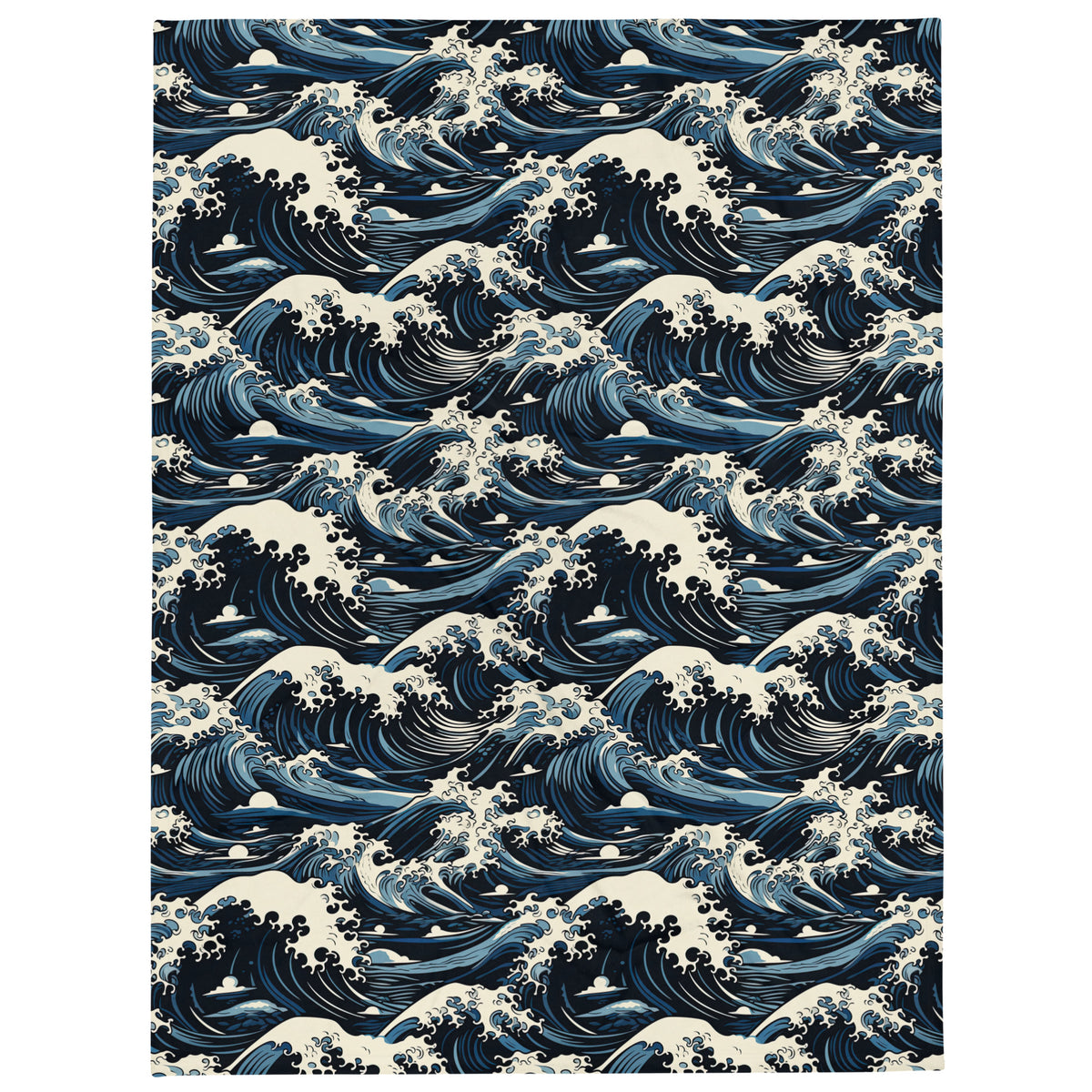 Great Waves Throw Blanket