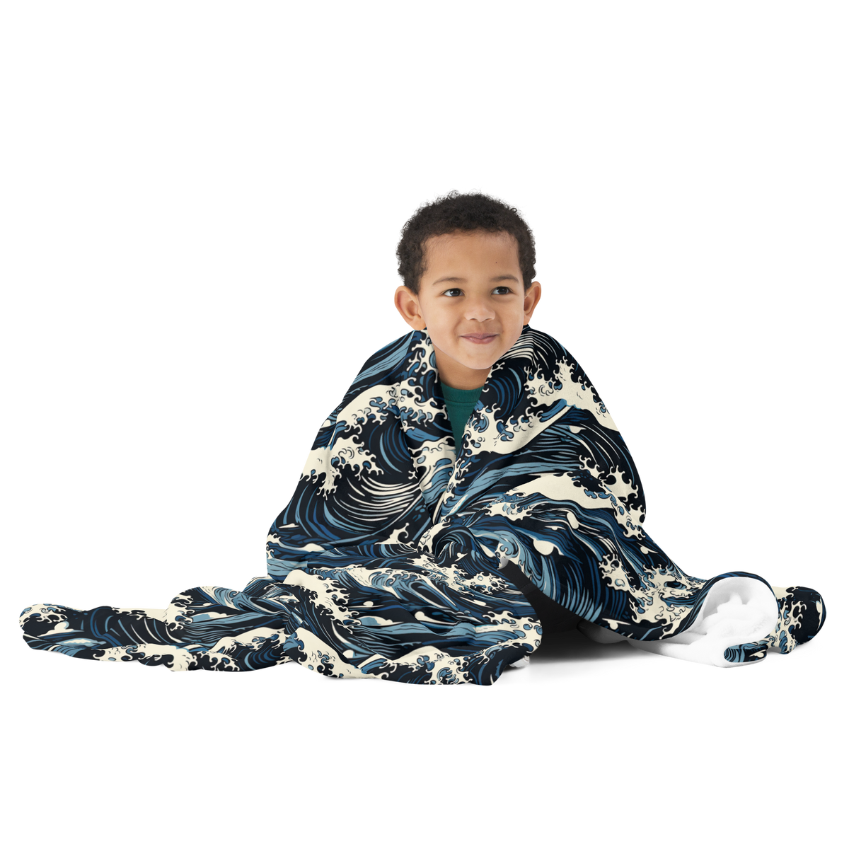 Great Waves Throw Blanket