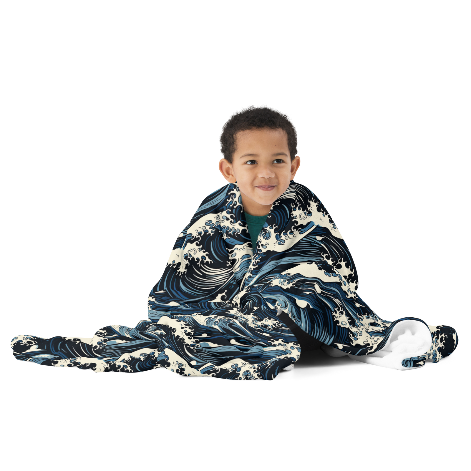 Great Waves Throw Blanket