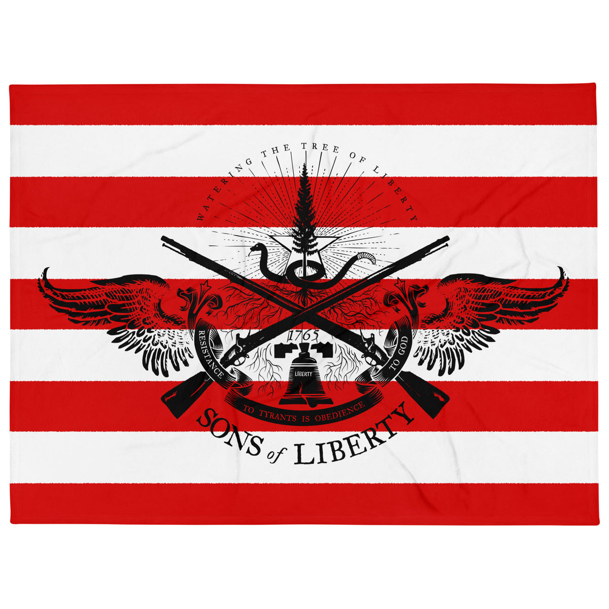 Sons of Liberty Rebel Stripes Throw Blanket